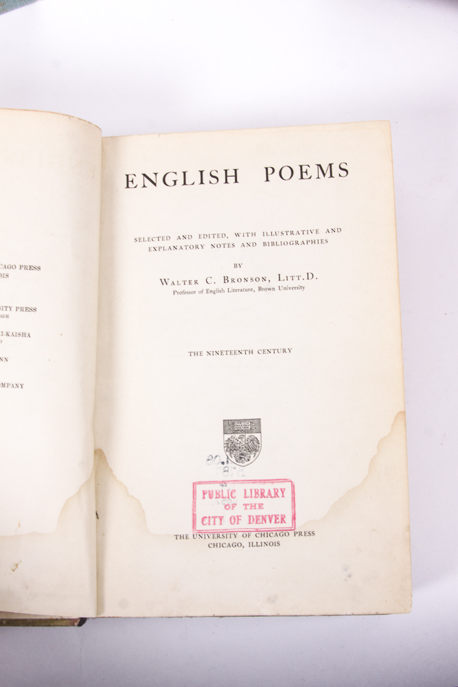 Assorted Books of Poetry