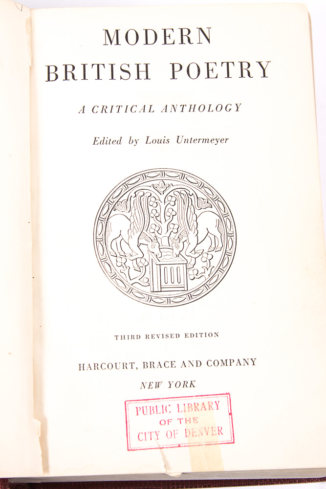 Assorted Books of Poetry