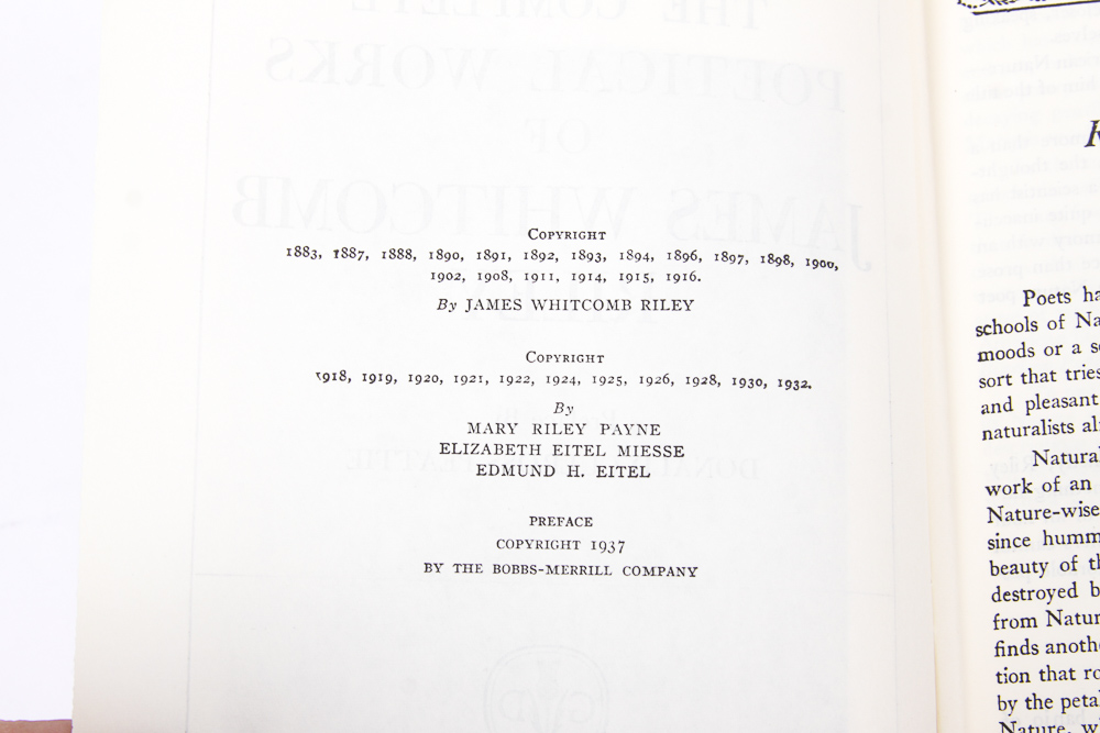 Assorted Books of Poetry