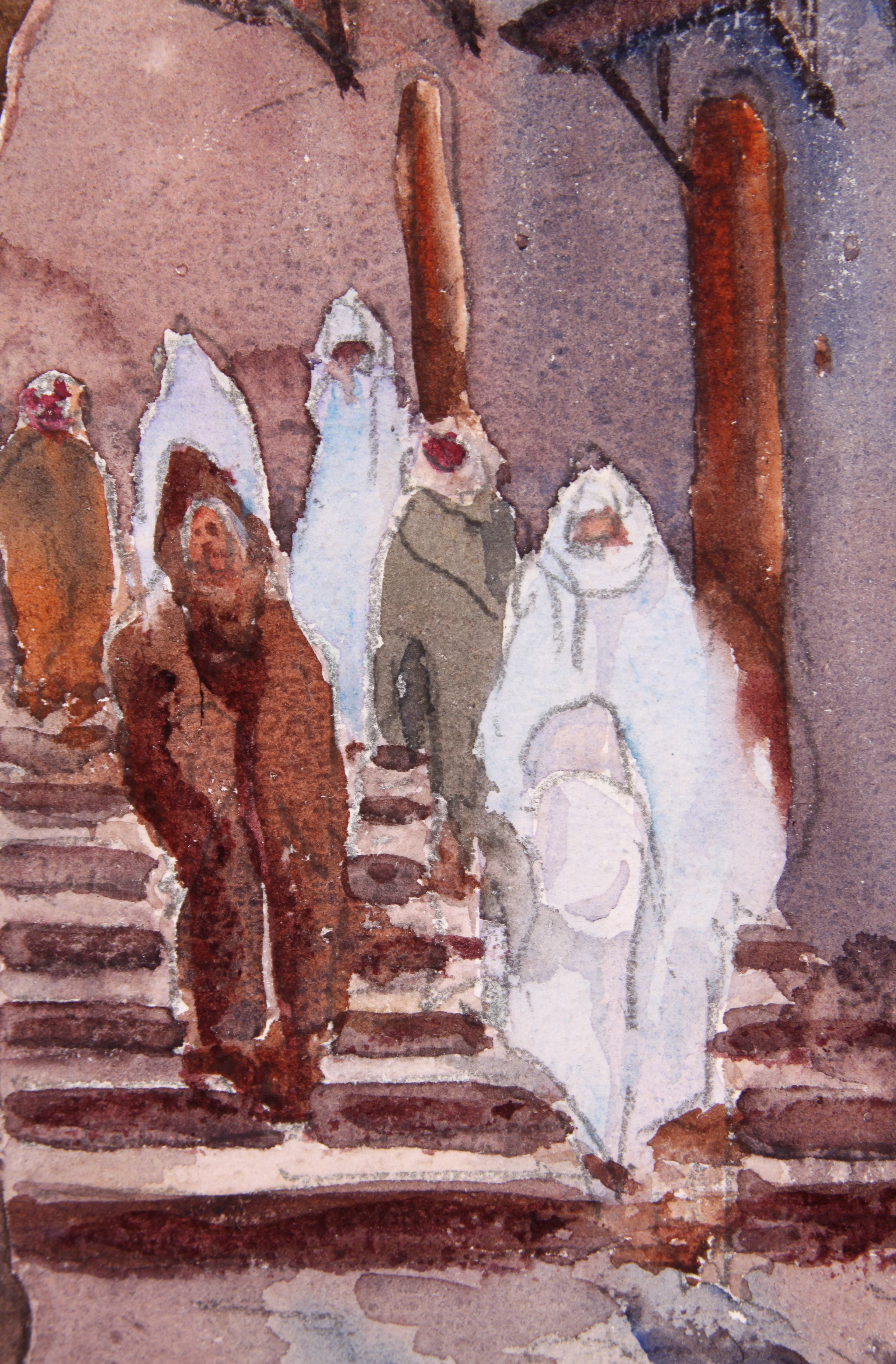 Original Urban Scene in France by Raoul Monory