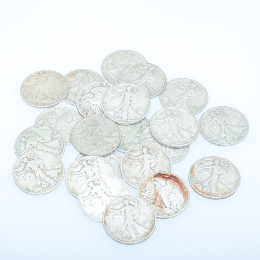 Silver U.S. Walking Liberty Half Dollars