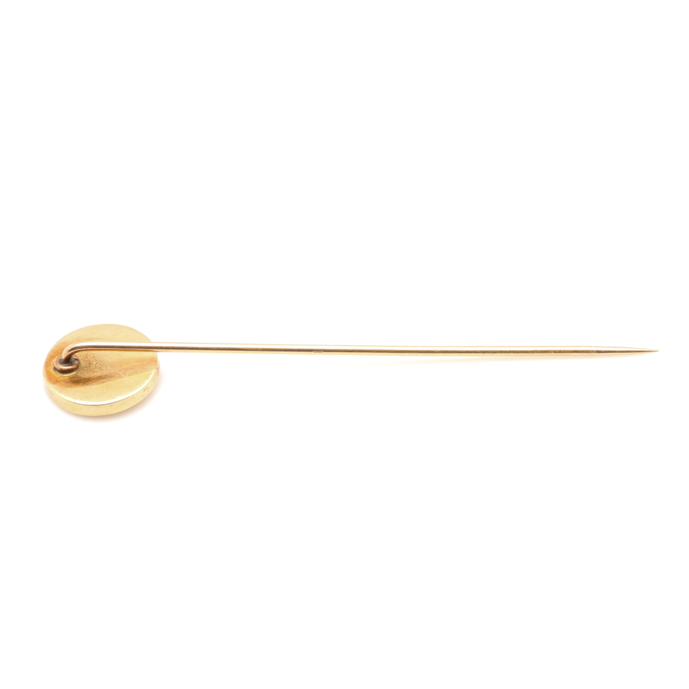 14K Yellow Gold Liberty Head Coin Stick Pin
