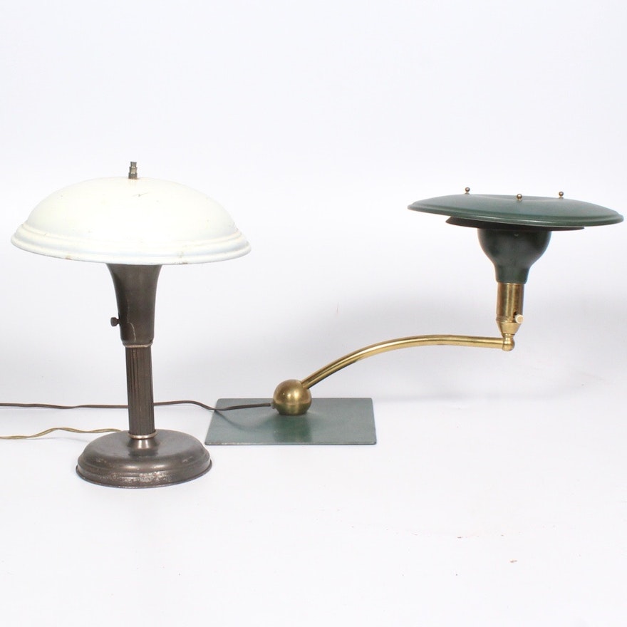 Vintage Mid Century Modern Desk Lamps