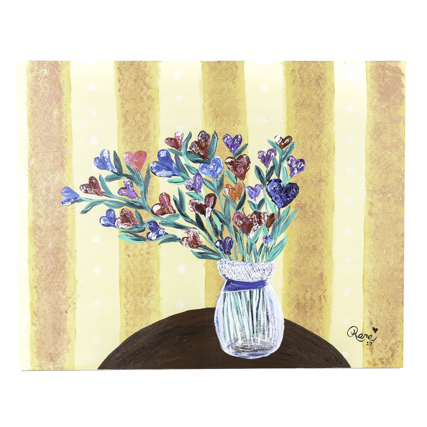 René Acrylic Painting on Canvas Painting