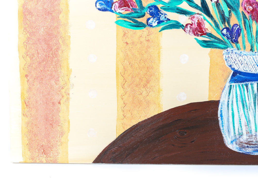 René Acrylic Painting on Canvas Painting