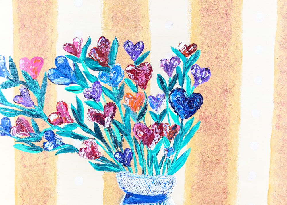 René Acrylic Painting on Canvas Painting