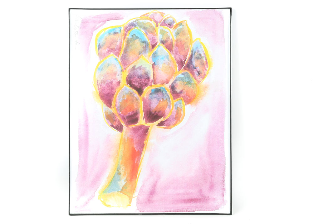 After Barbara Man Offset Lithographs "Artichoke I" and "Artichoke II"