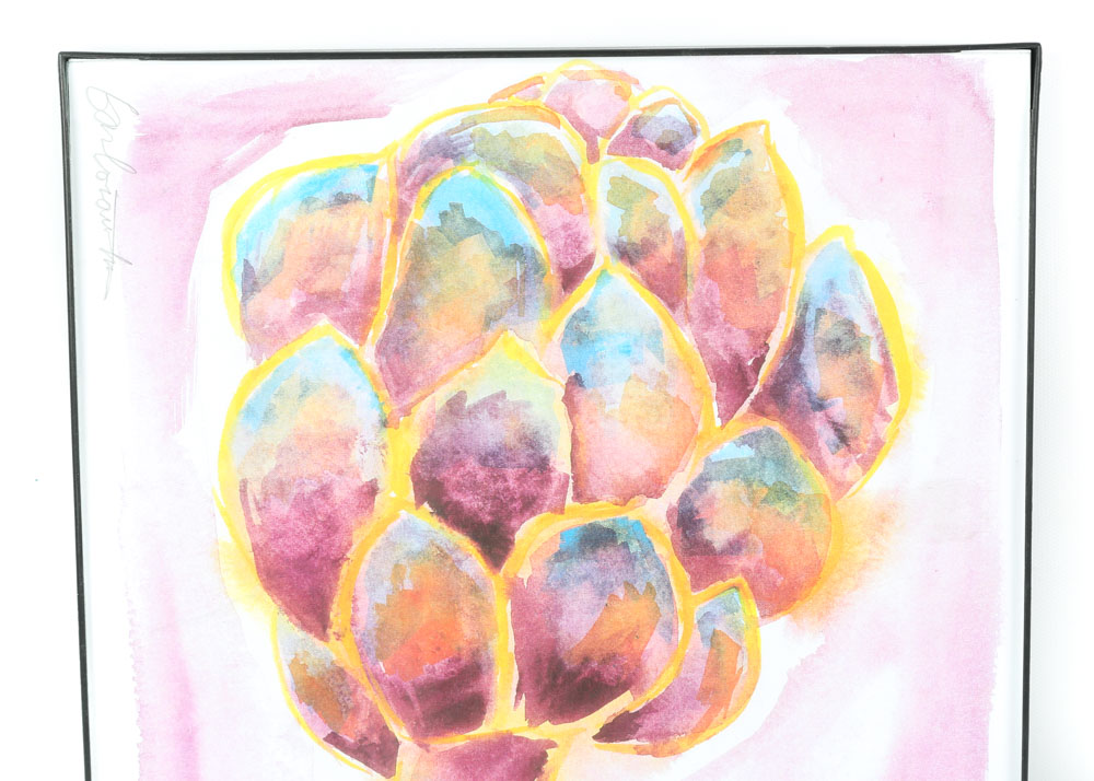 After Barbara Man Offset Lithographs "Artichoke I" and "Artichoke II"