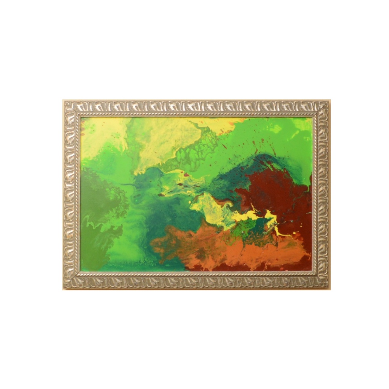 Debra Malinovsky Acrylic on Canvas "Green In The Cosmos"