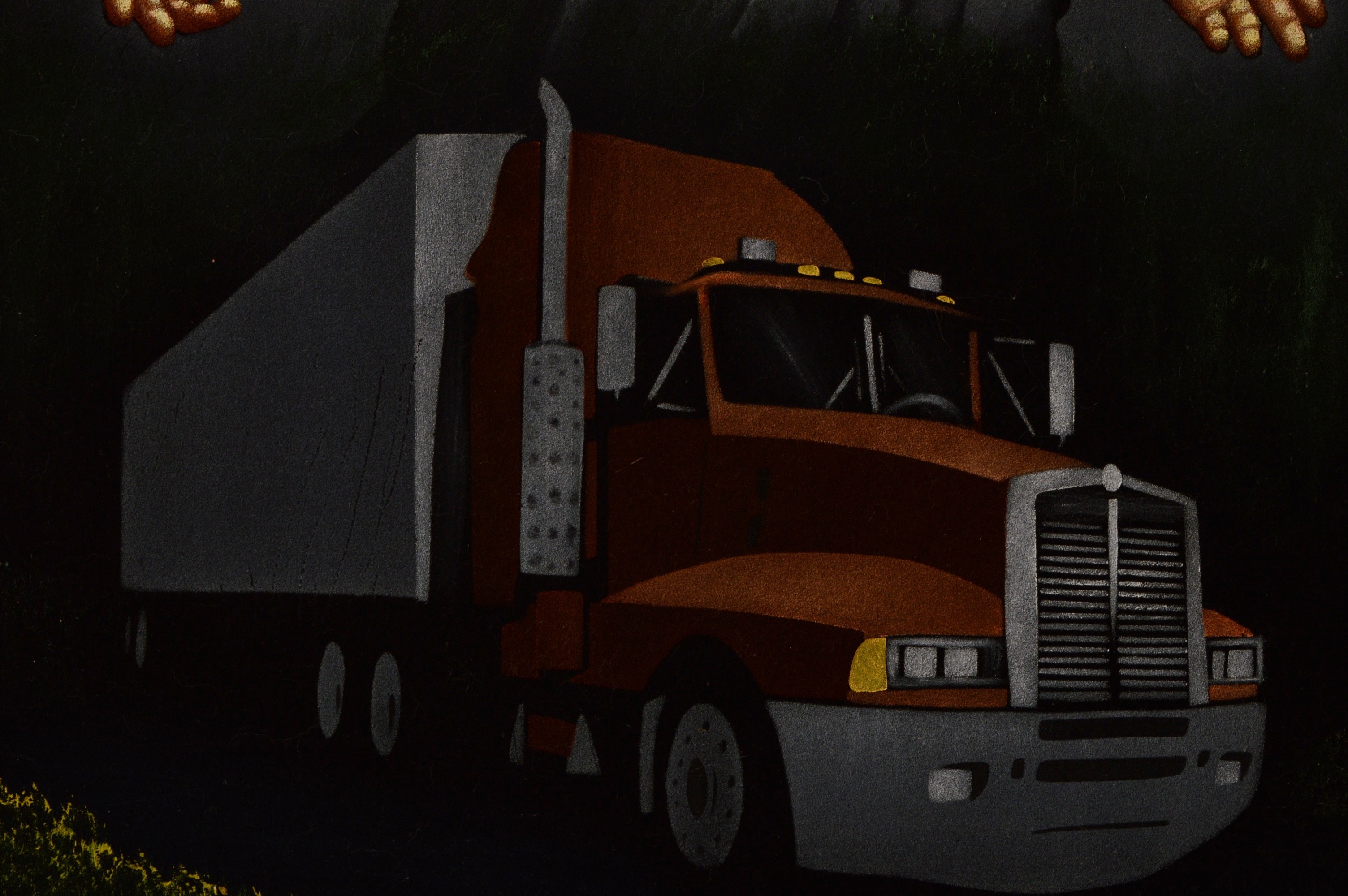 "Trucker Jesus" on Velvet from Mexico