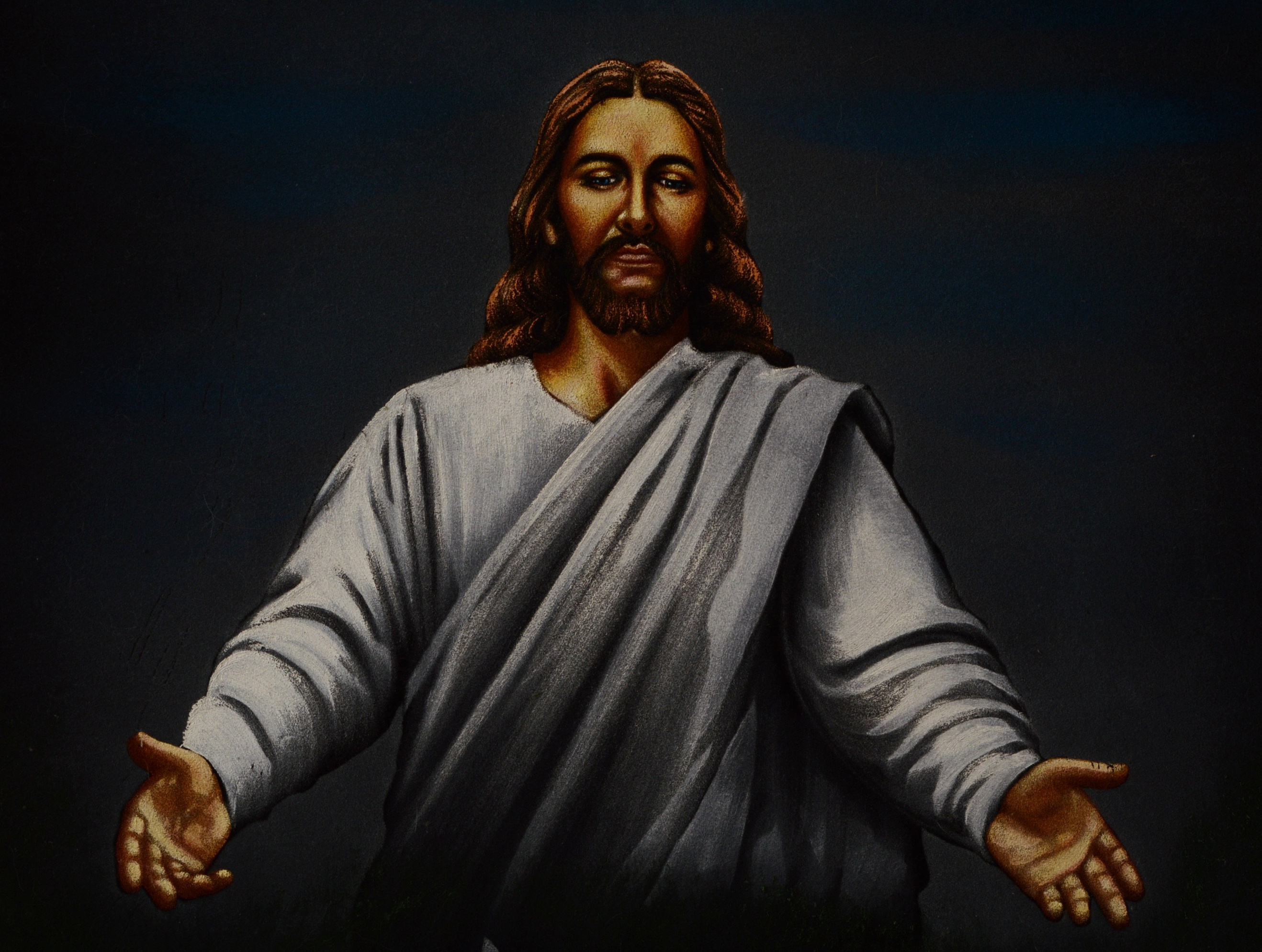 "Trucker Jesus" on Velvet from Mexico