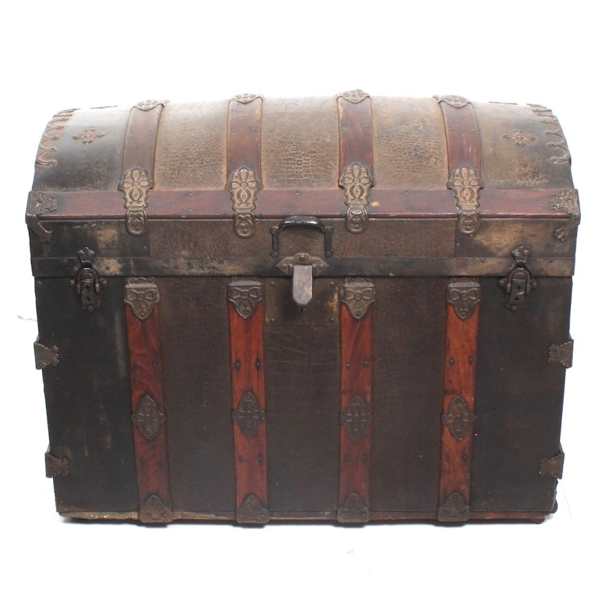 Antique Dome Top Trunk