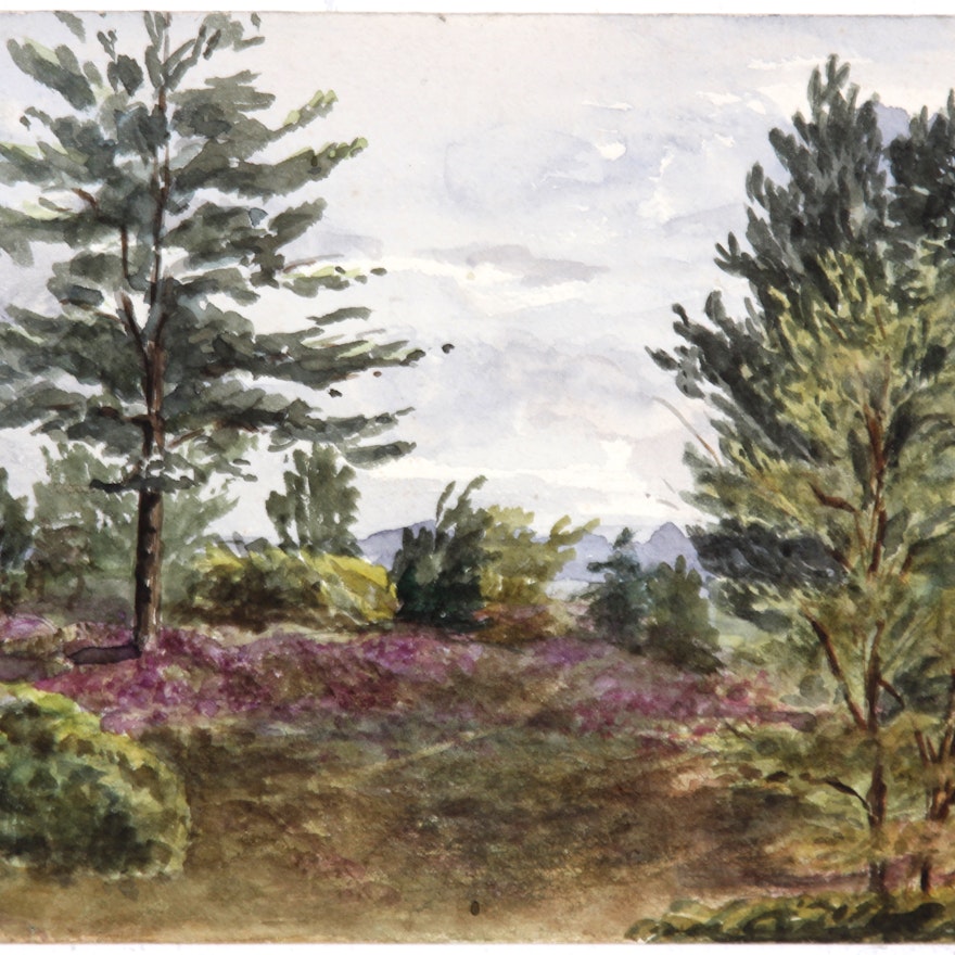 Early and Original Landscape in Watercolor