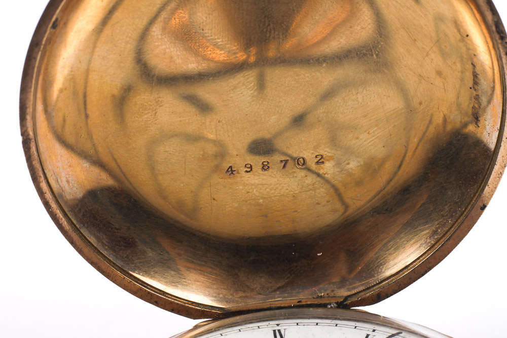 Antique Circa 1895 14K Gold Elgin Pocket Watch