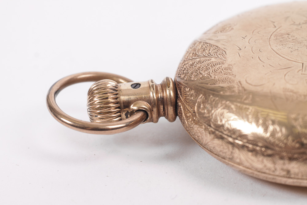 Antique Circa 1895 14K Gold Elgin Pocket Watch