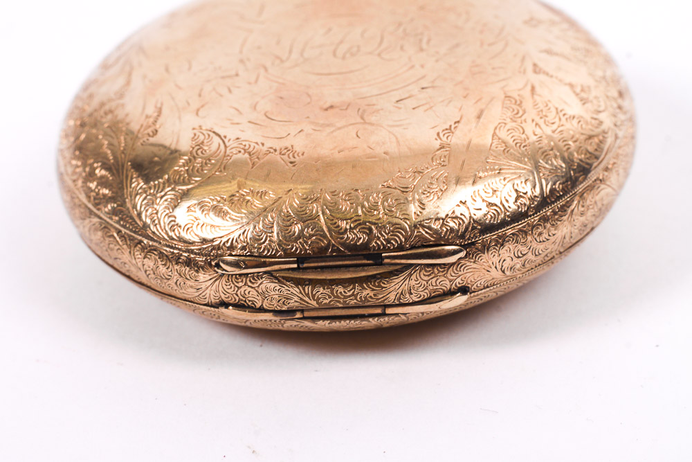 Antique Circa 1895 14K Gold Elgin Pocket Watch