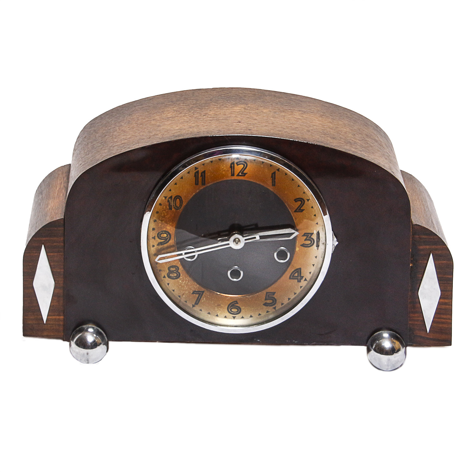 Enfield British Art Deco Style Chiming Mantel Clock