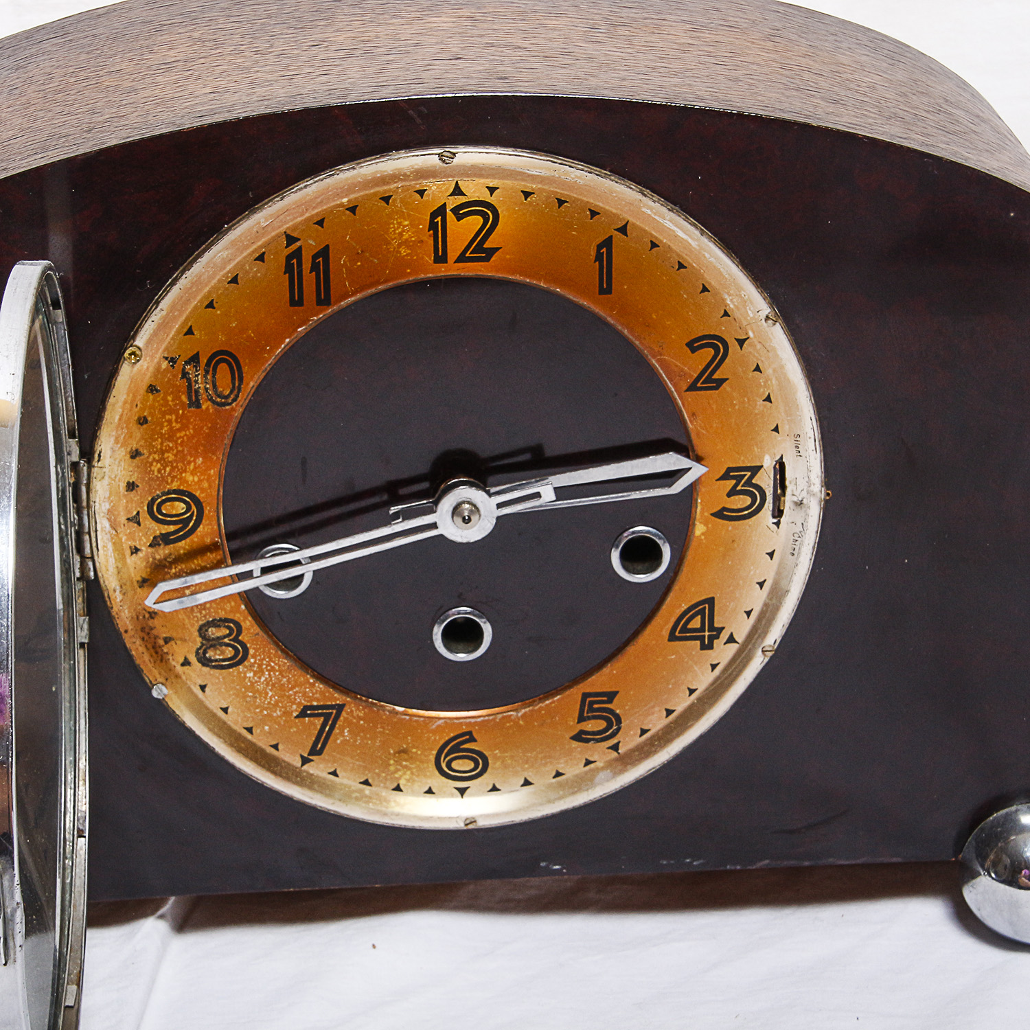 Enfield British Art Deco Style Chiming Mantel Clock