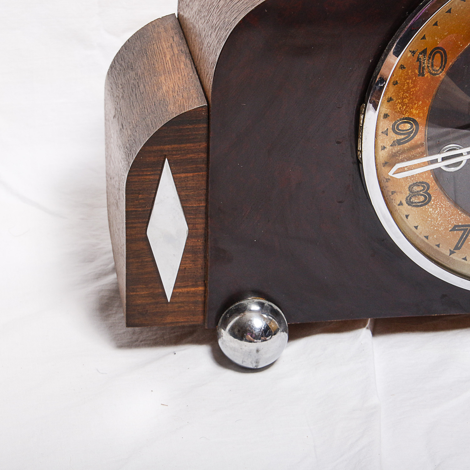 Enfield British Art Deco Style Chiming Mantel Clock