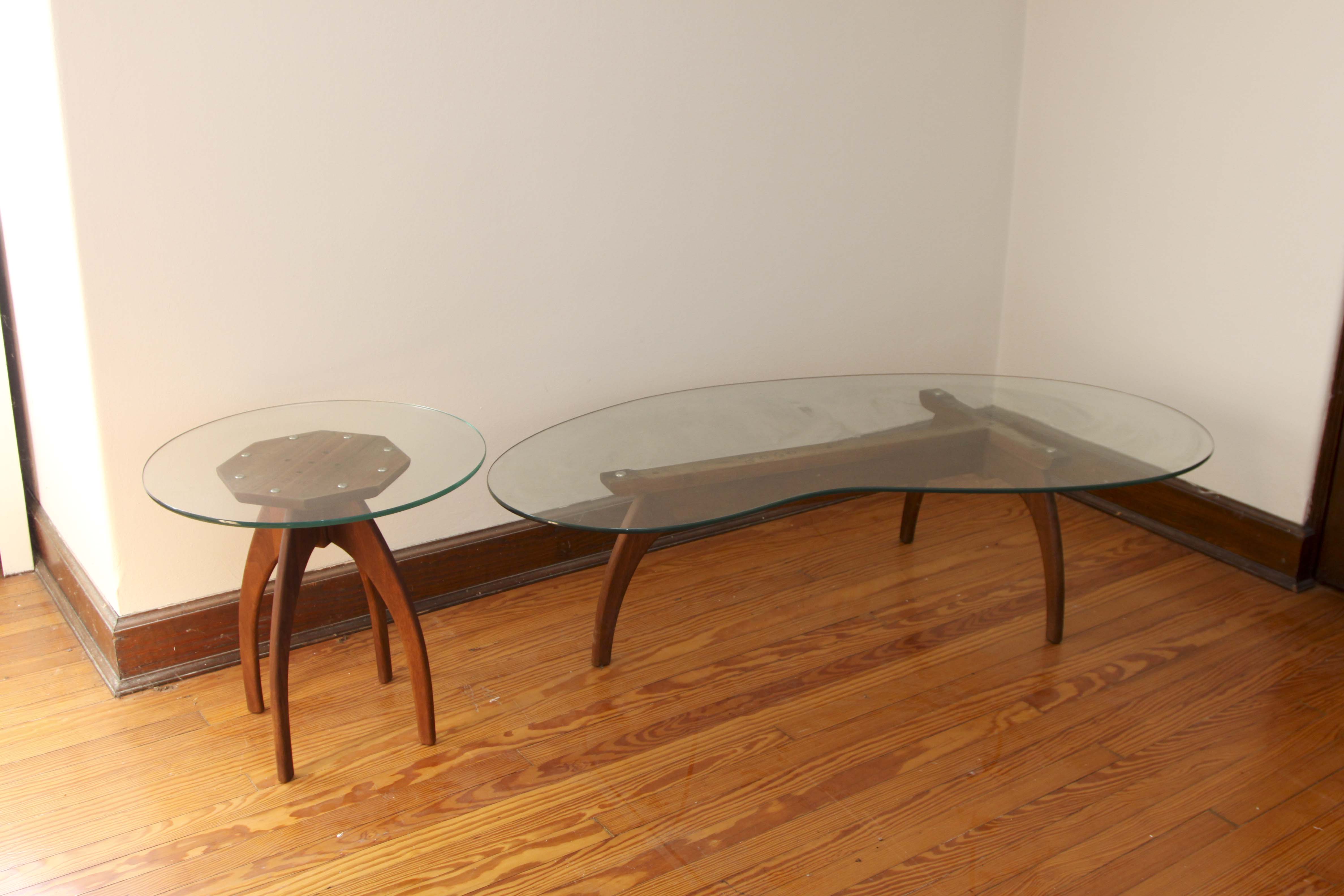 Vintage Danish Modern Coffee Table and End Table