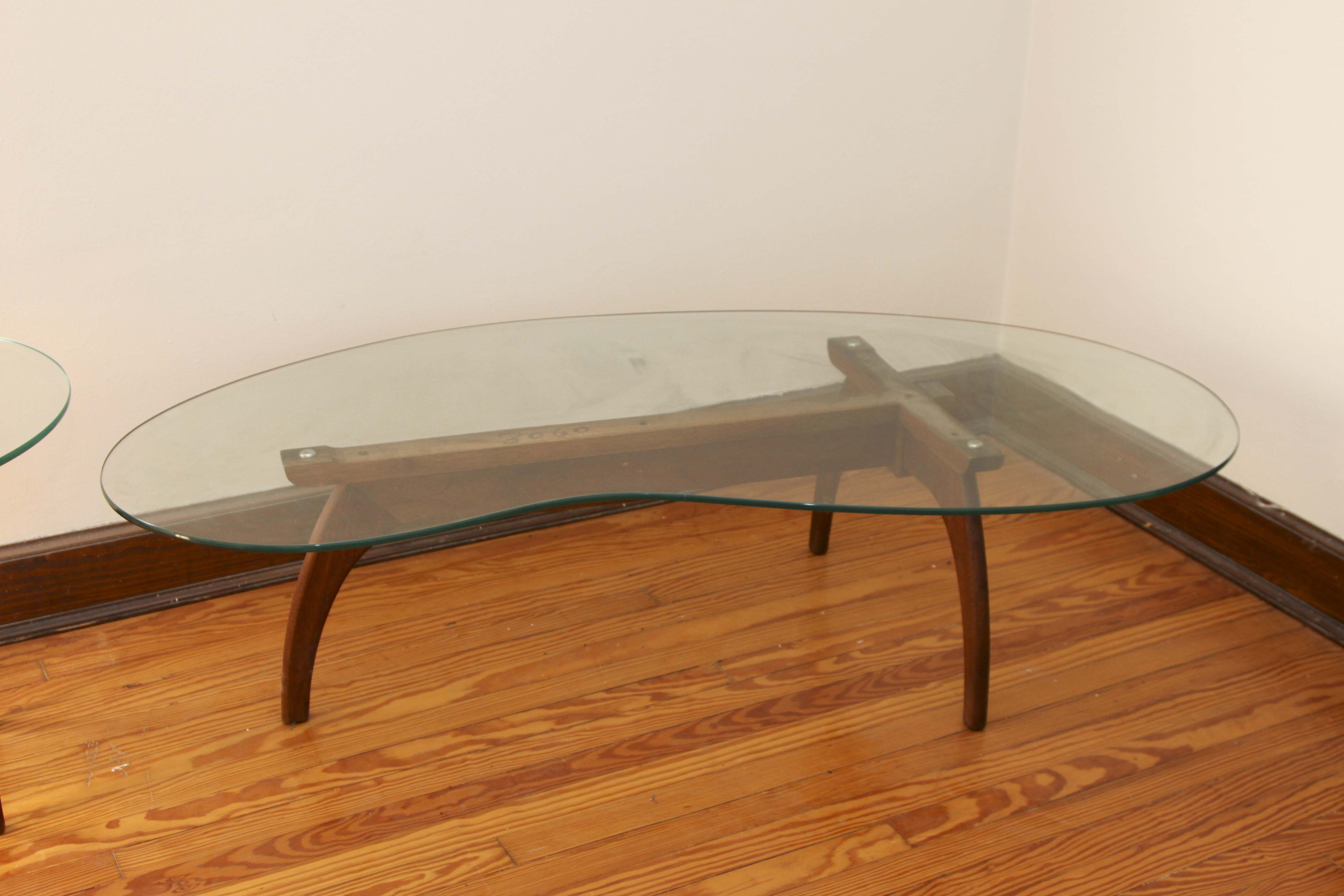 Vintage Danish Modern Coffee Table and End Table
