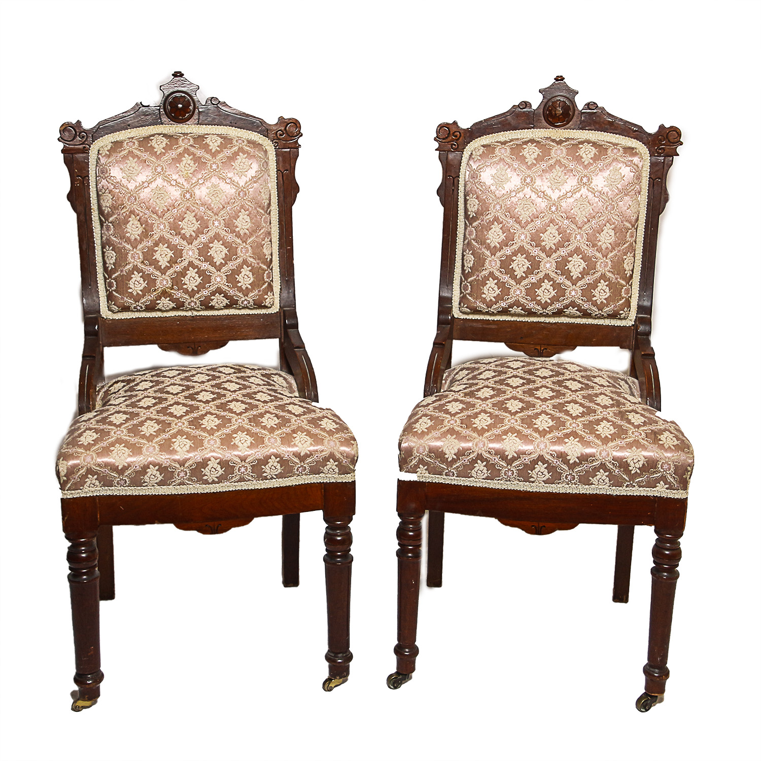Antique Eastlake Style Chair Pair