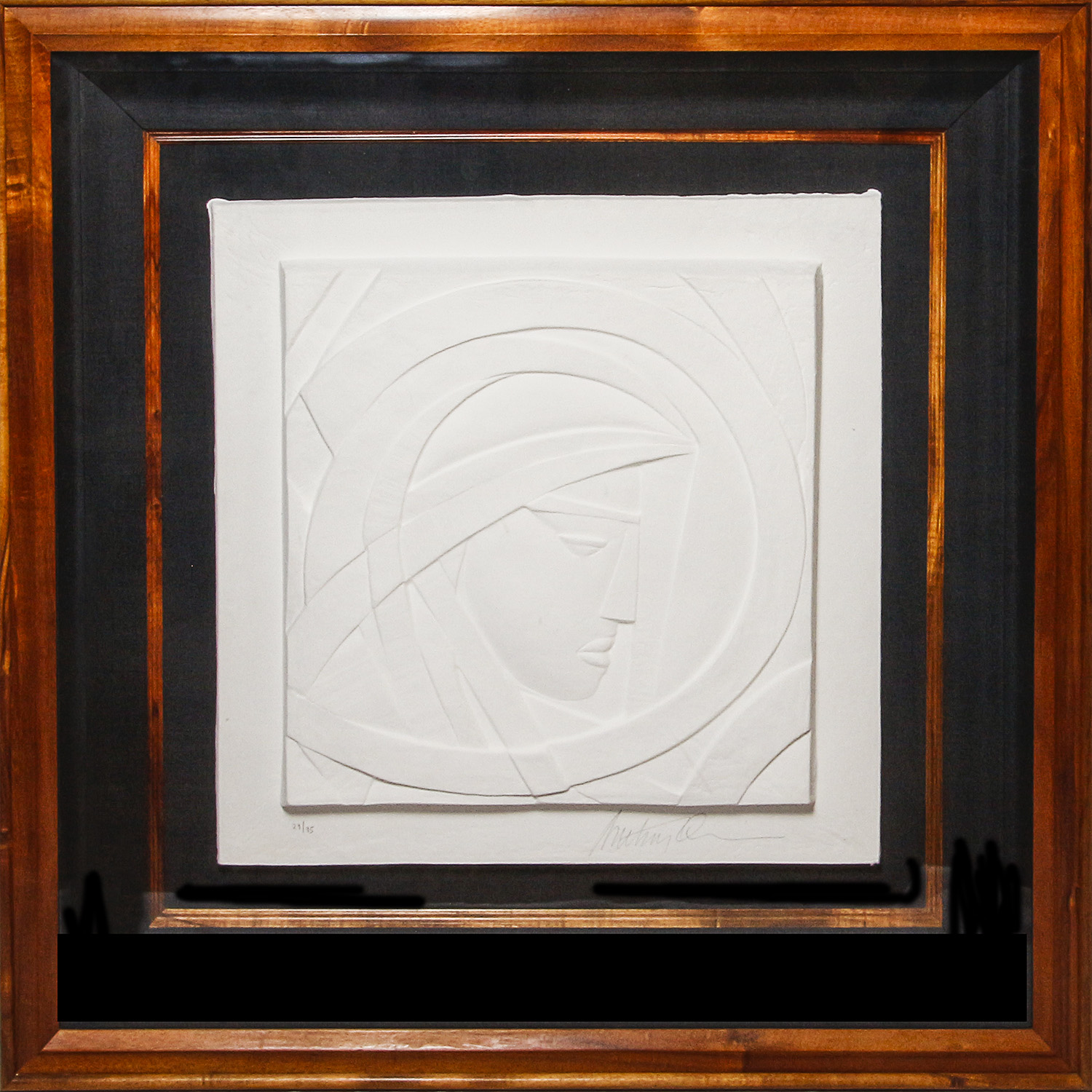 Anthony Quinn Limited Edition Cast Paper Relief "Bella Donna"