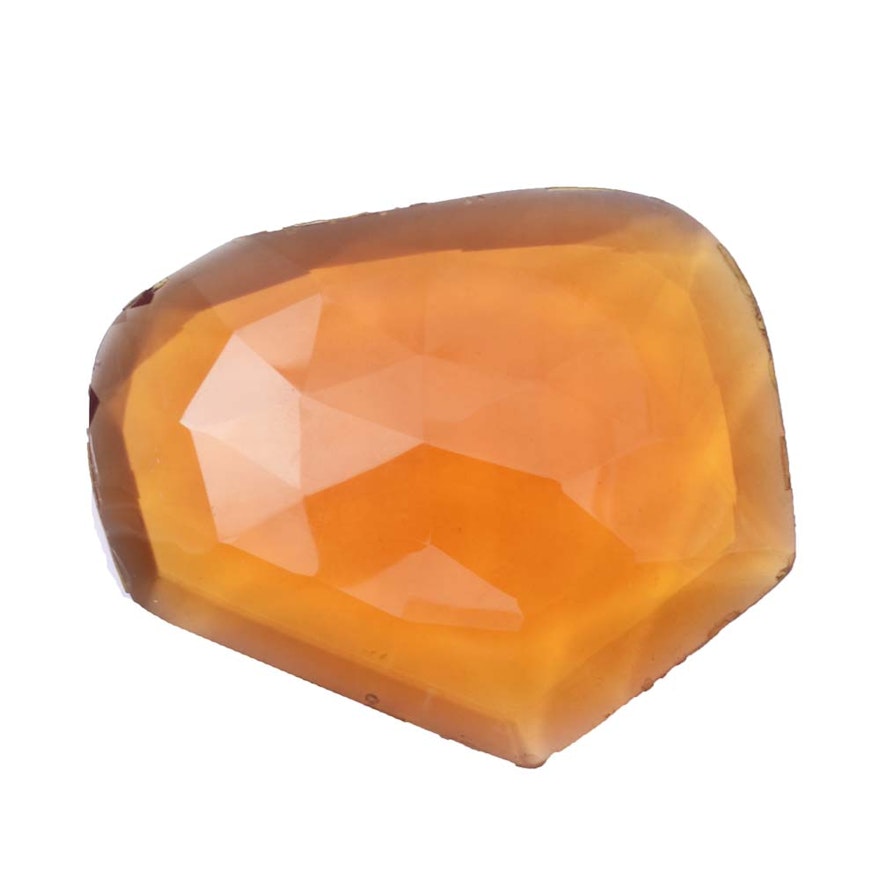 213.50 CTS Citrine Colored Quartz Gemstone