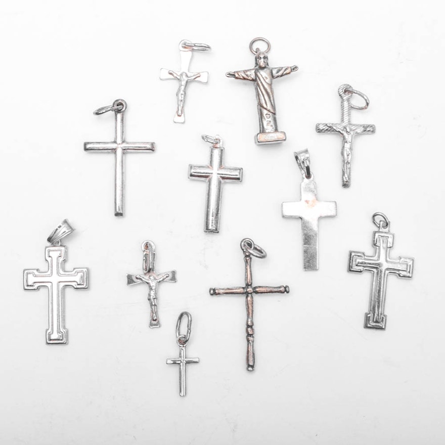 Sterling Silver Cross Charms