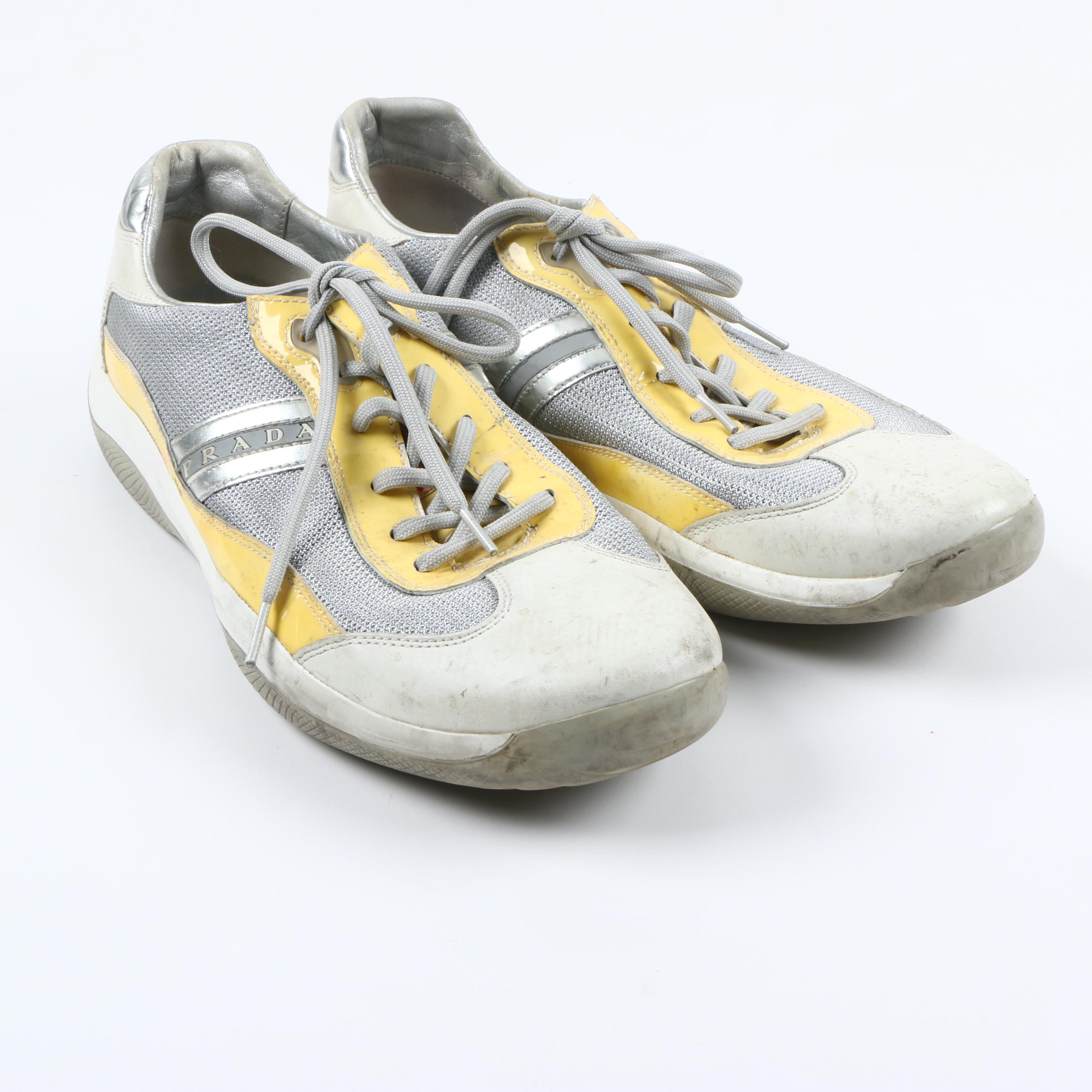 Men's Prada Leather Sneakers