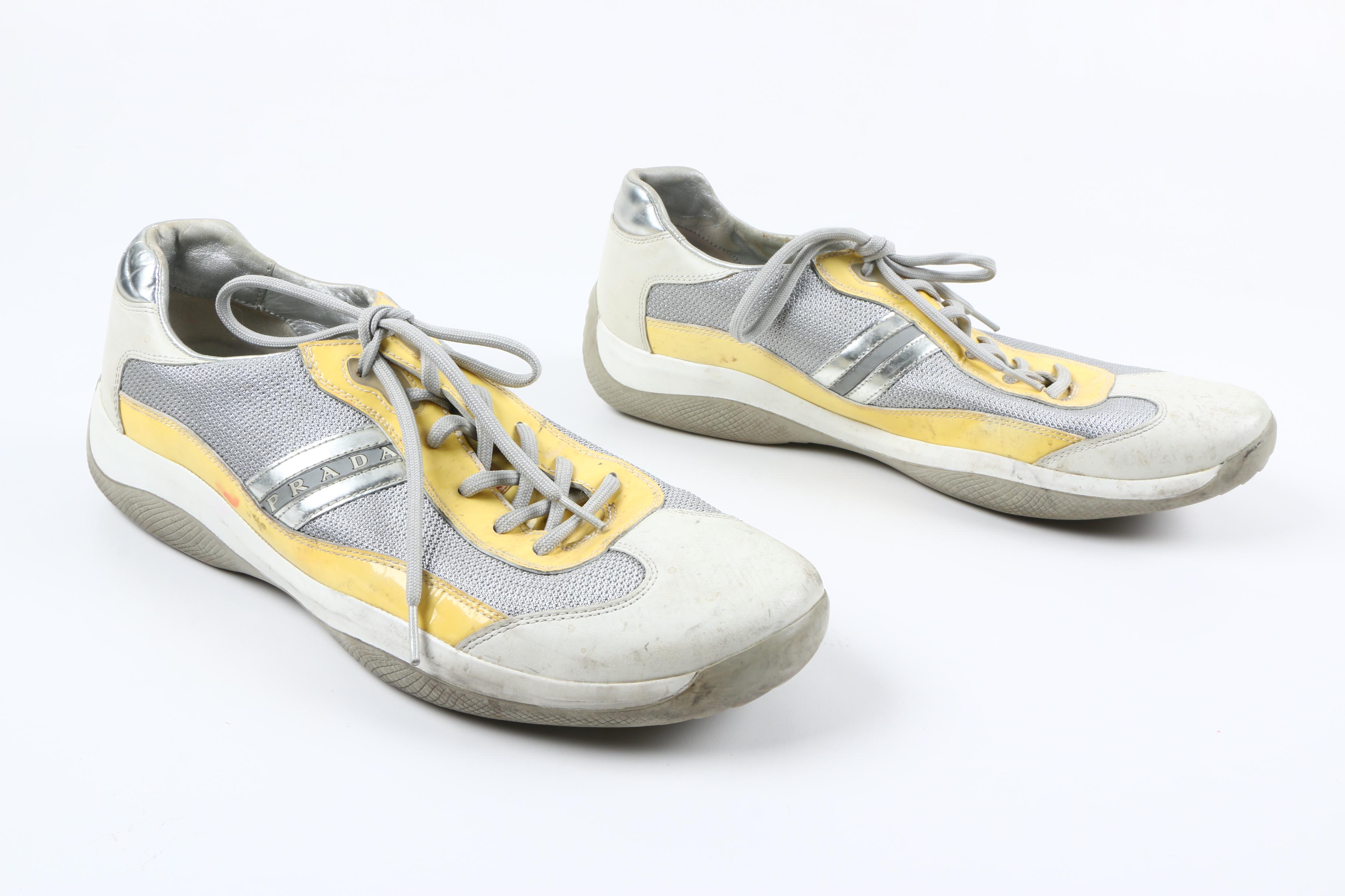 Men's Prada Leather Sneakers