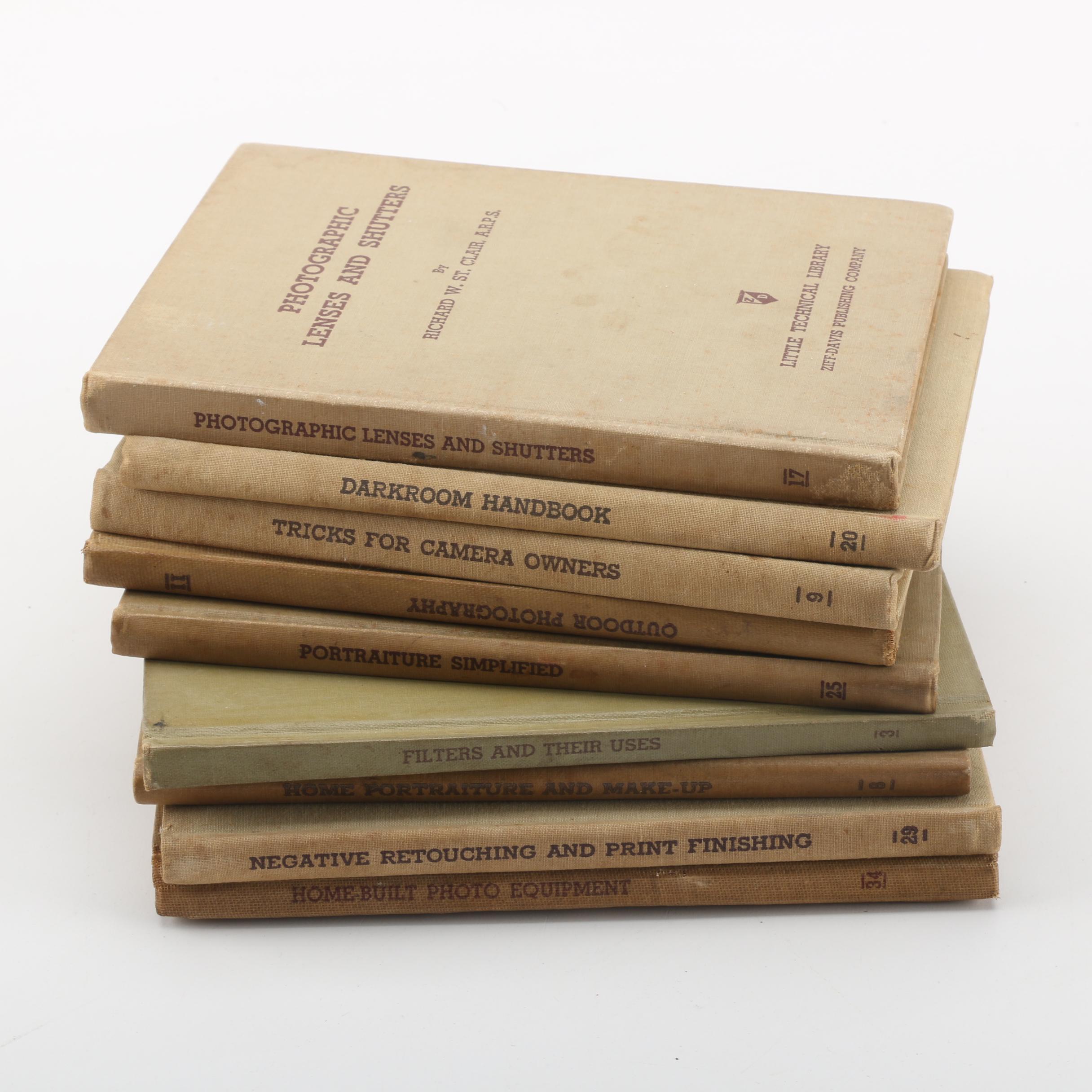 Vintage Nine-Volume "Little Technical Library" Photography Instructional Books
