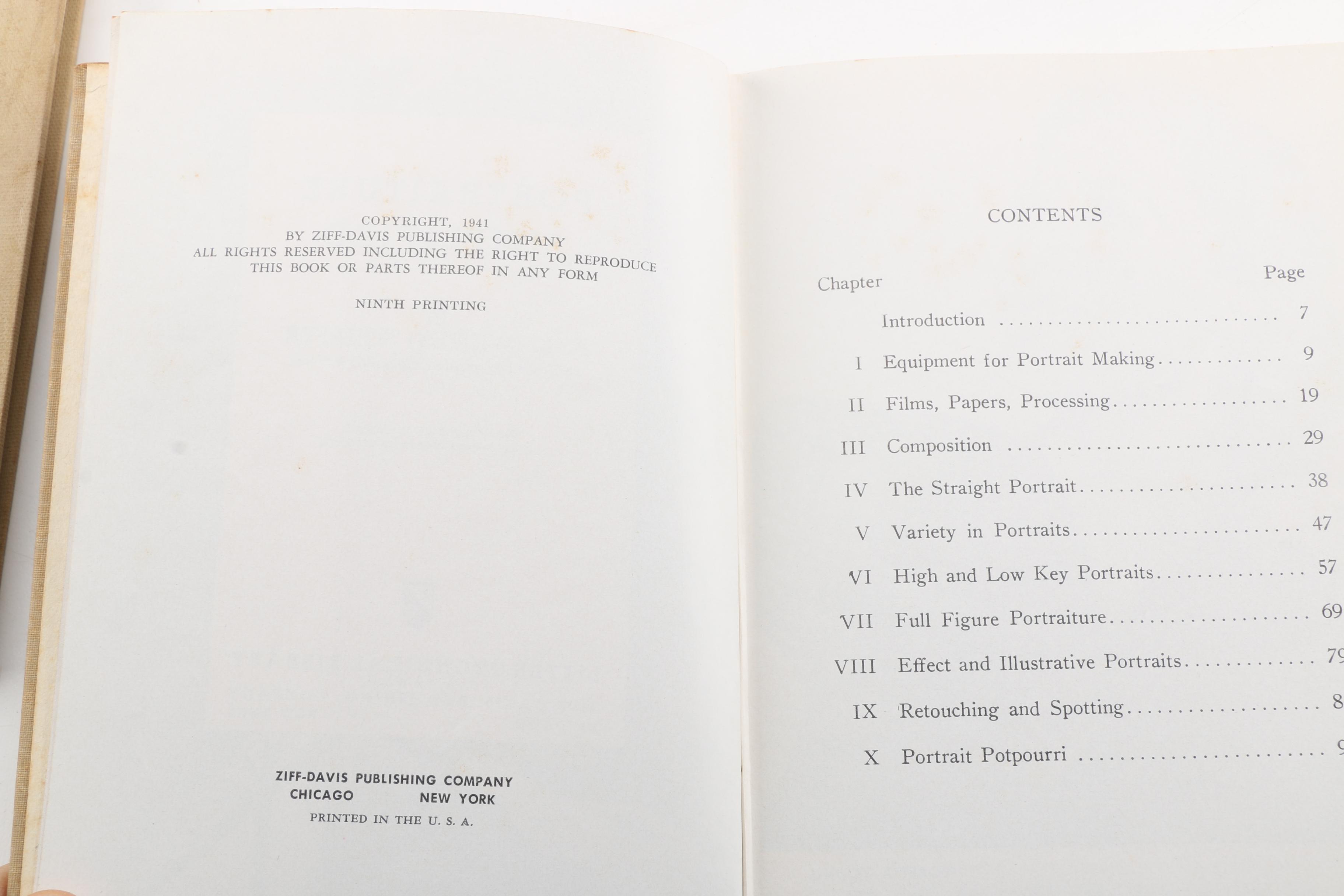 Vintage Nine-Volume "Little Technical Library" Photography Instructional Books