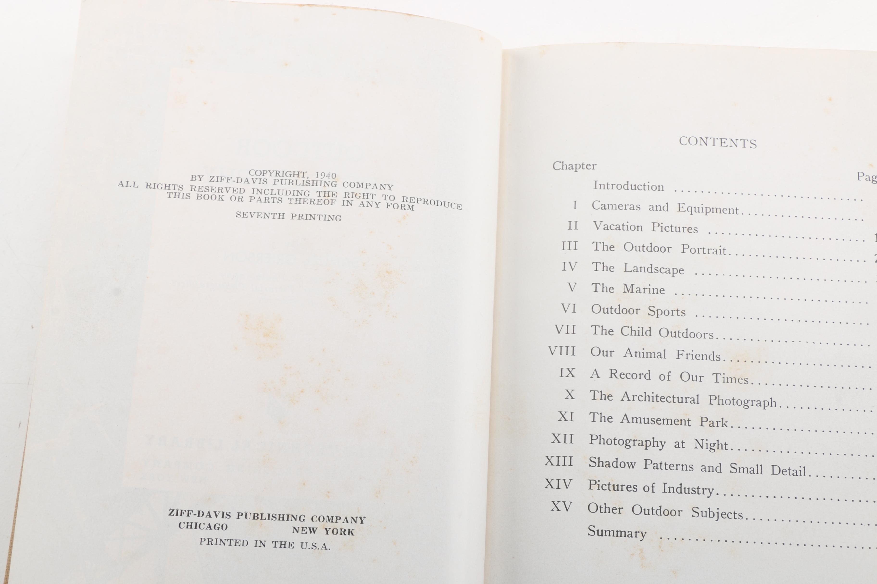 Vintage Nine-Volume "Little Technical Library" Photography Instructional Books