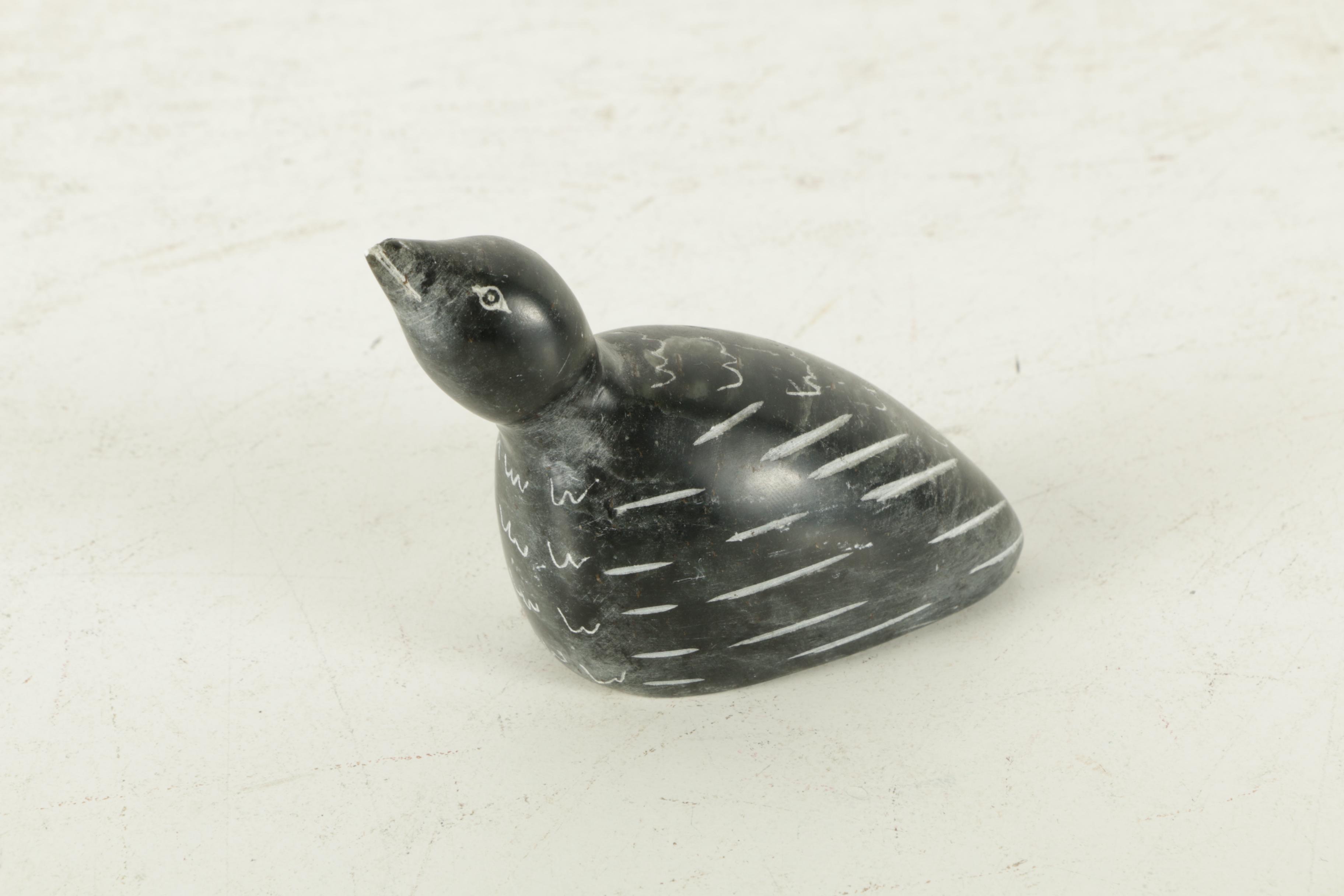 Hand-Carved Stone Animals and Figure