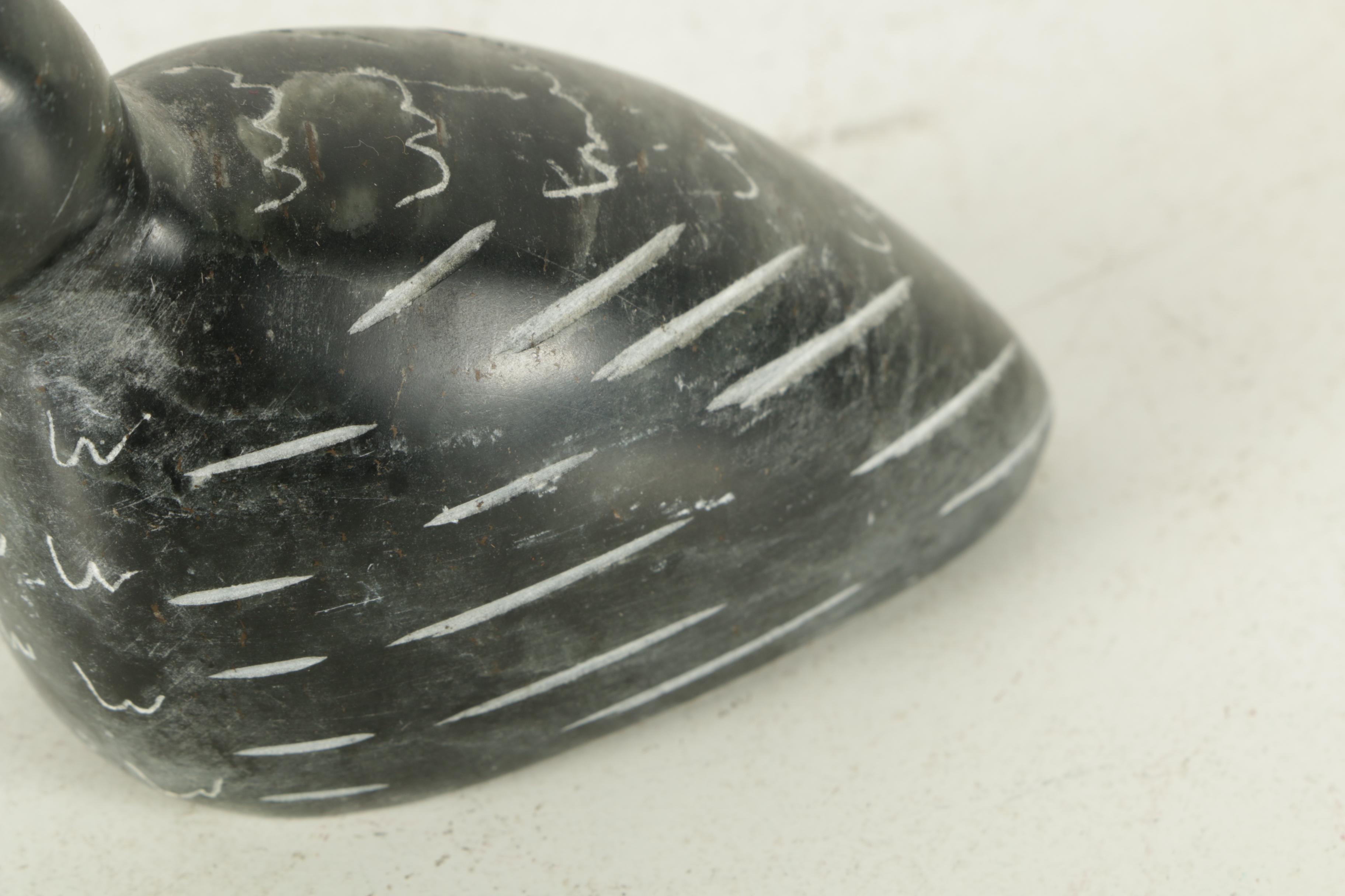 Hand-Carved Stone Animals and Figure