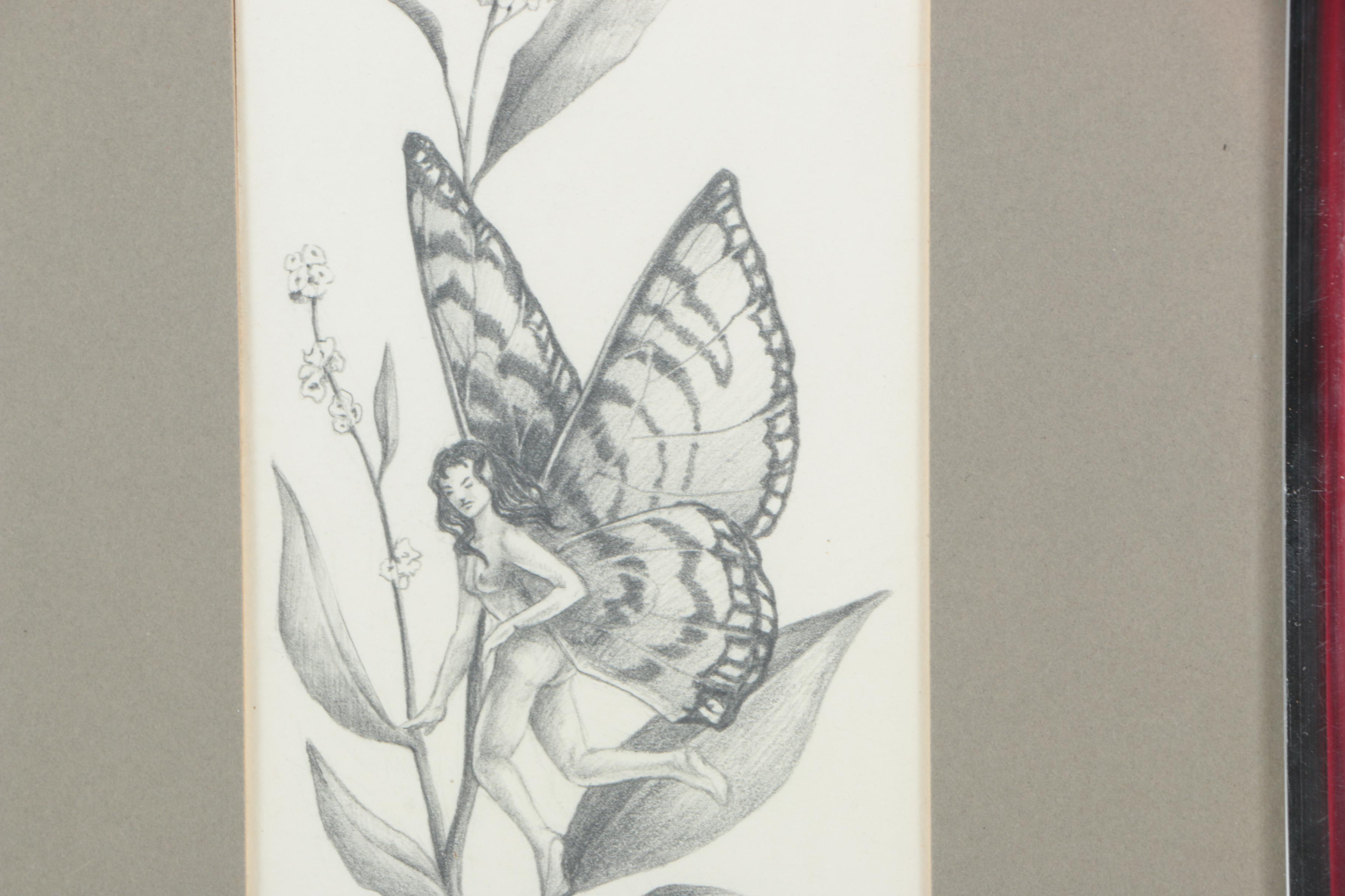 Kevin Siembieda 1982 Graphite Drawing on Paper