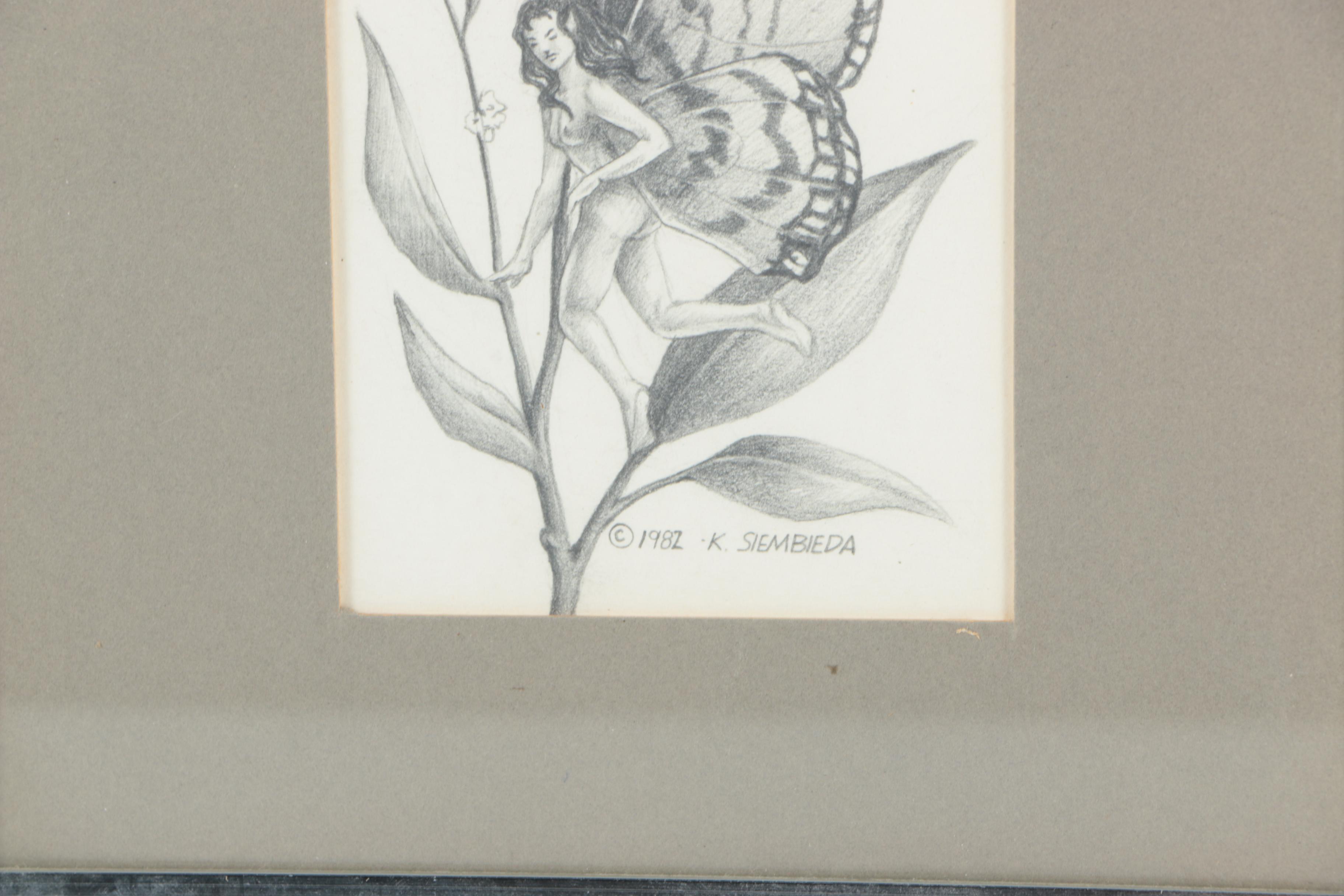 Kevin Siembieda 1982 Graphite Drawing on Paper