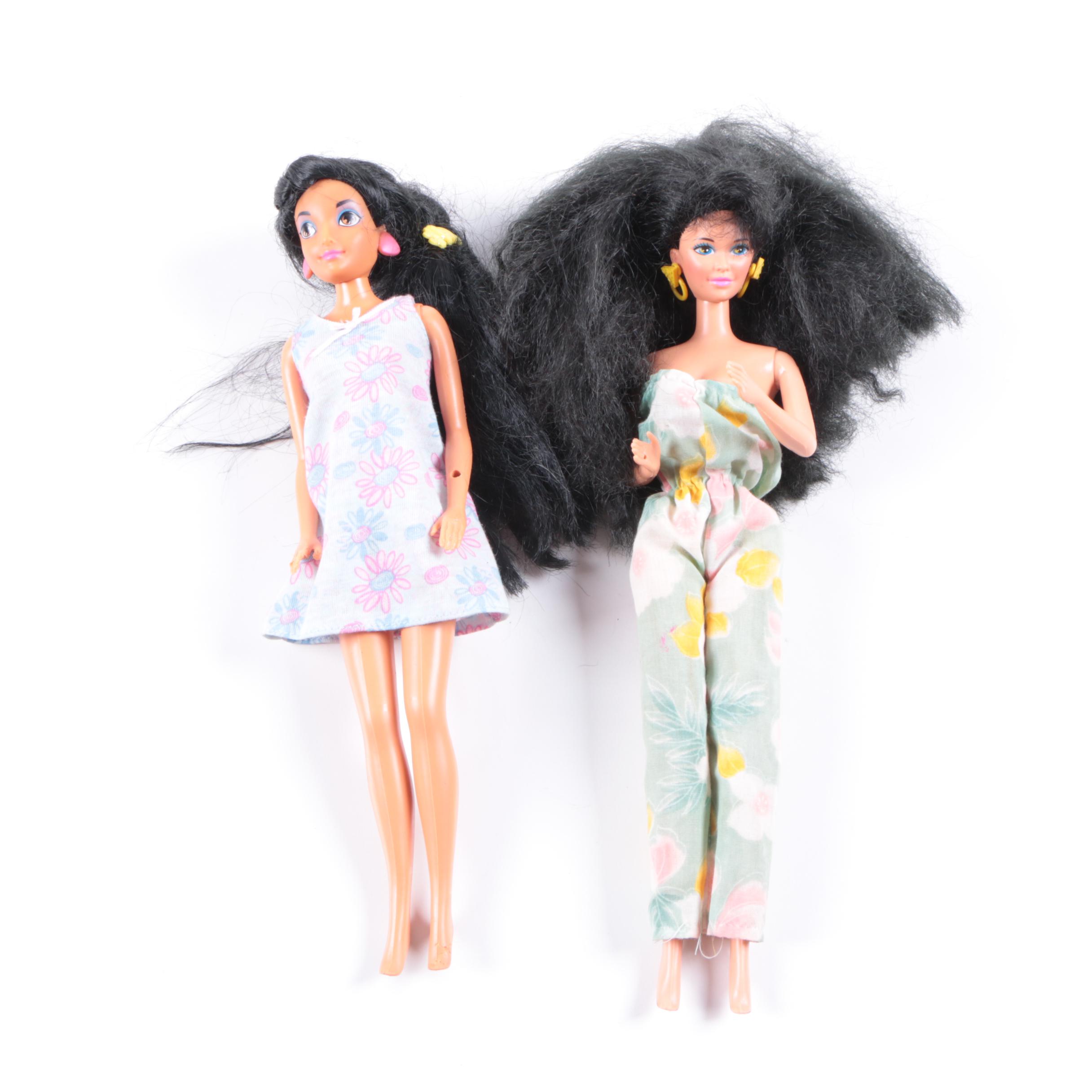 Vintage Barbies Including Disney's "Jasmine" Doll