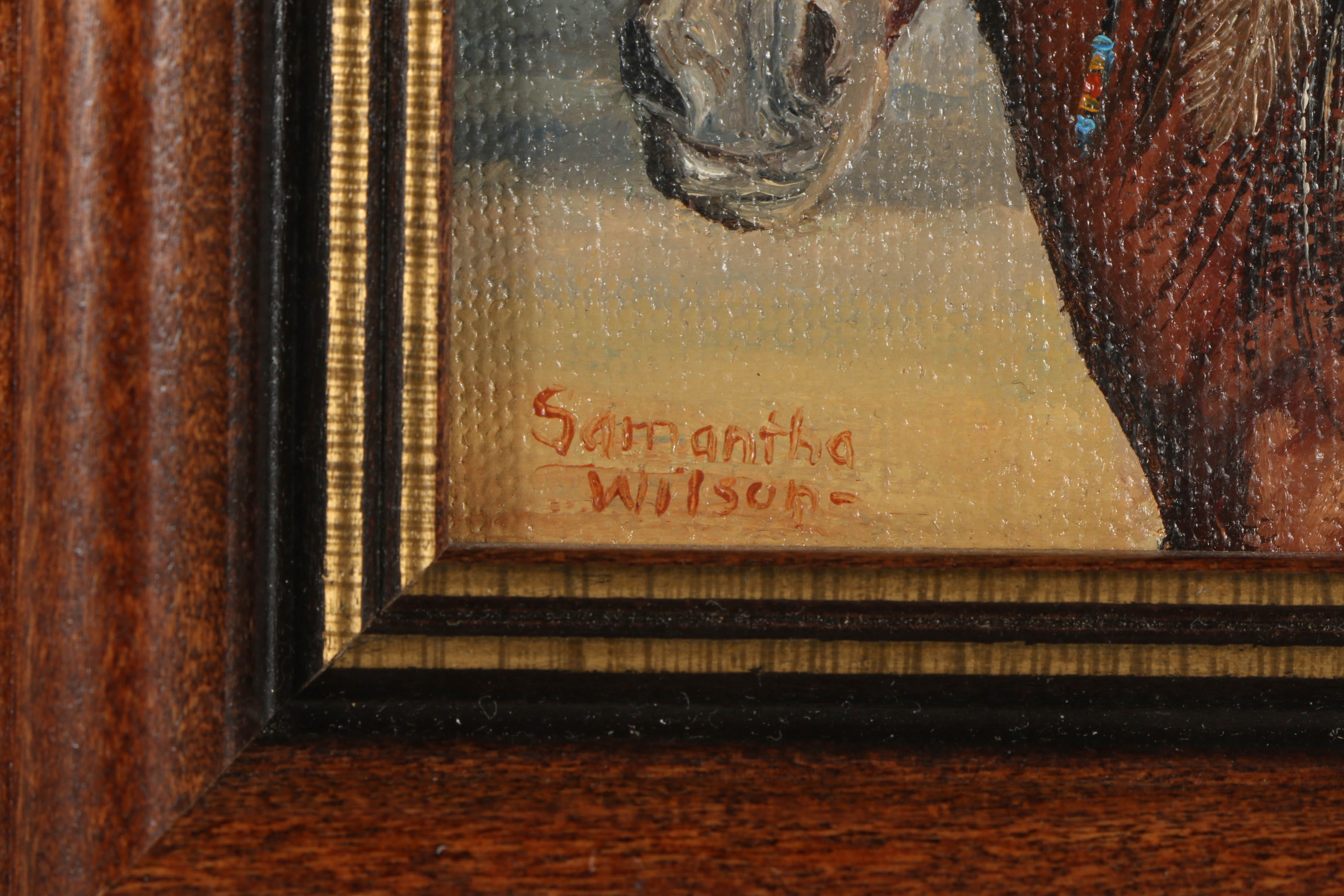 Assortment of Miniature Compositions of Native American Scenes