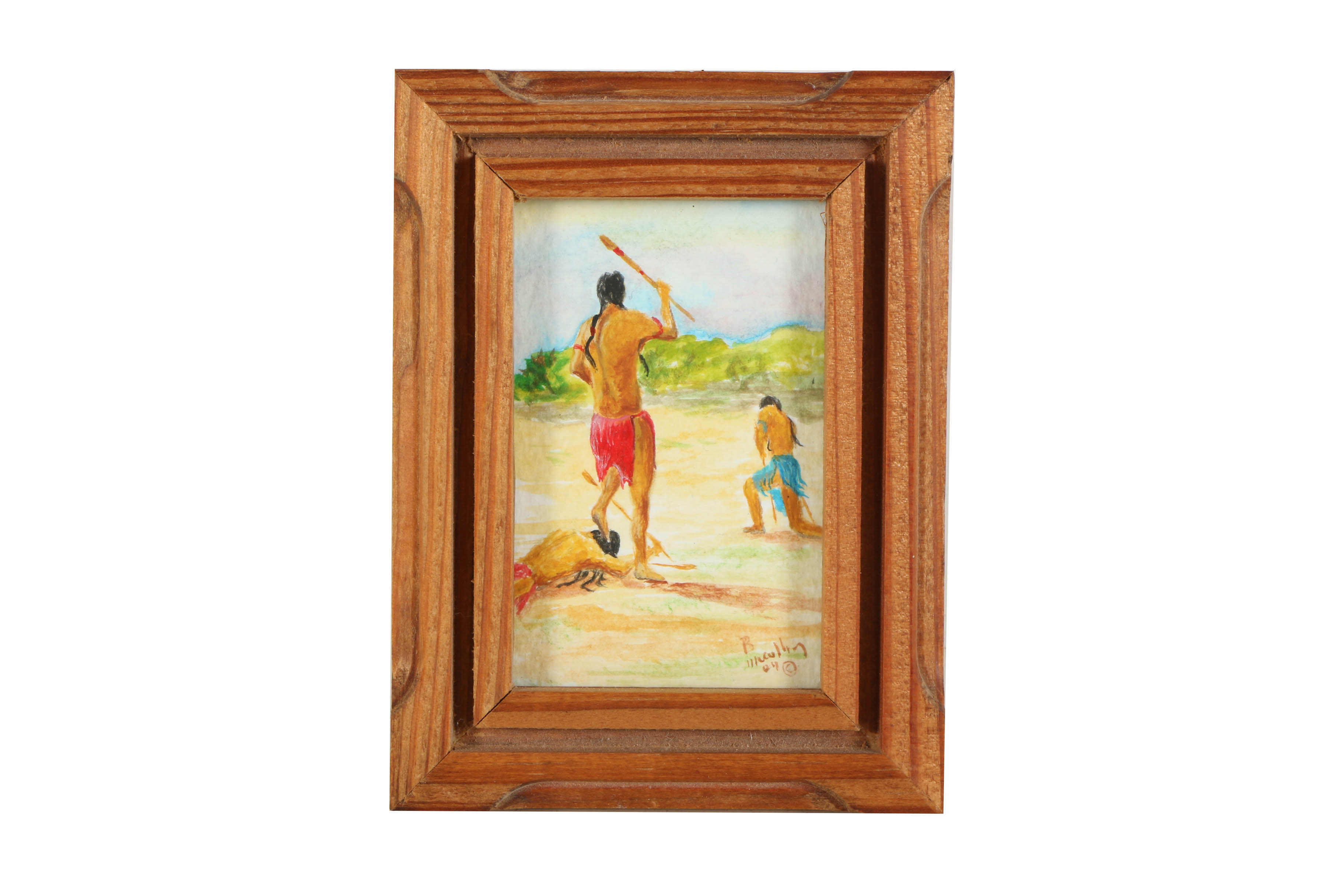 Assortment of Miniature Compositions of Native American Scenes