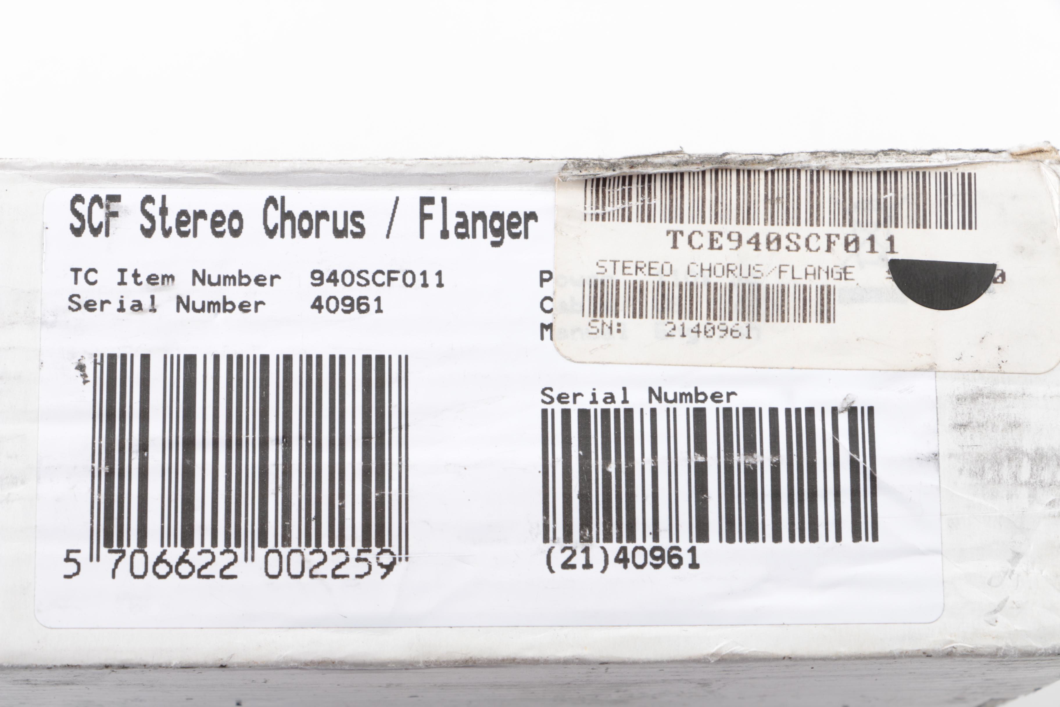 TC Electronic Stereo Chorus, Pitch Modulator, and Flanger