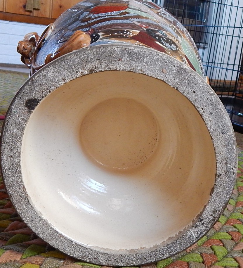 1920s Japanese Satsuma Handled Vase