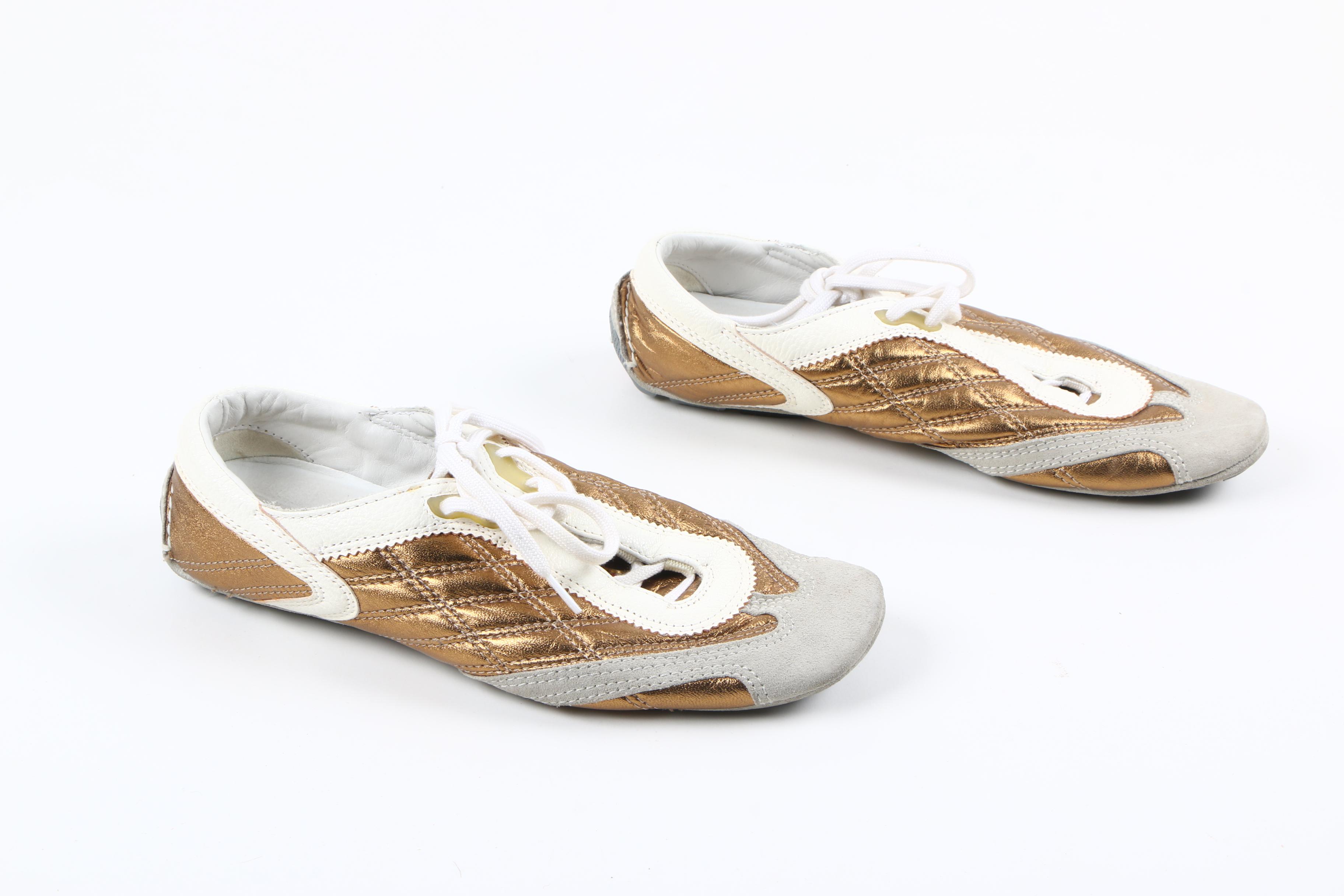 Women's Prada Leather Walking Sneakers