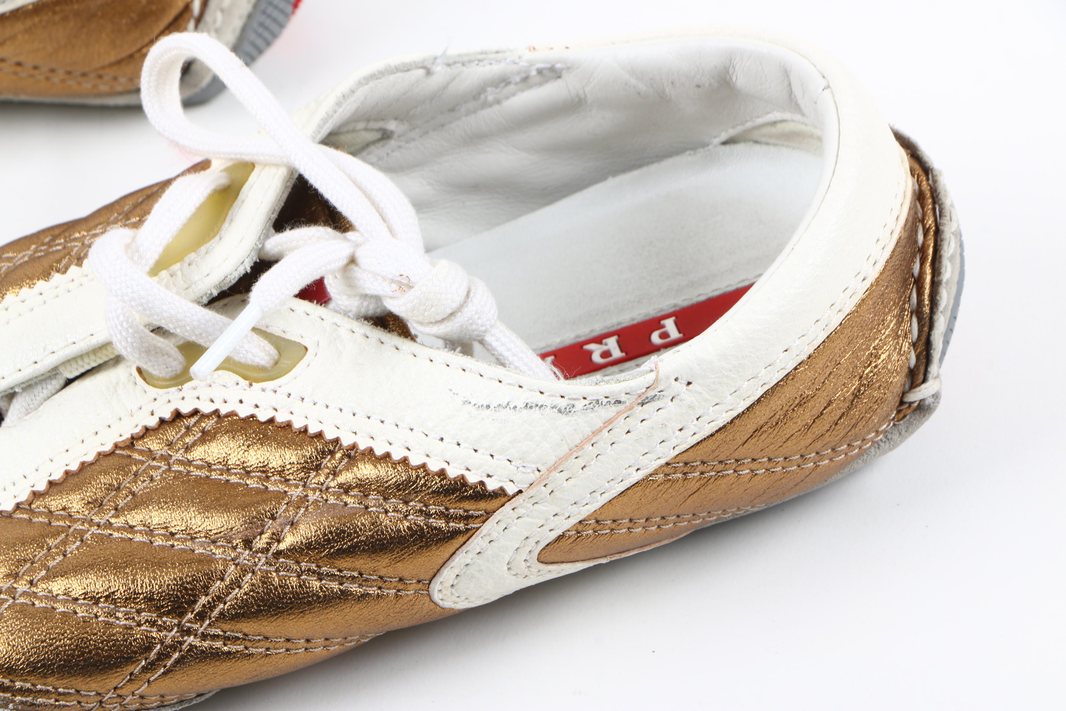 Women's Prada Leather Walking Sneakers