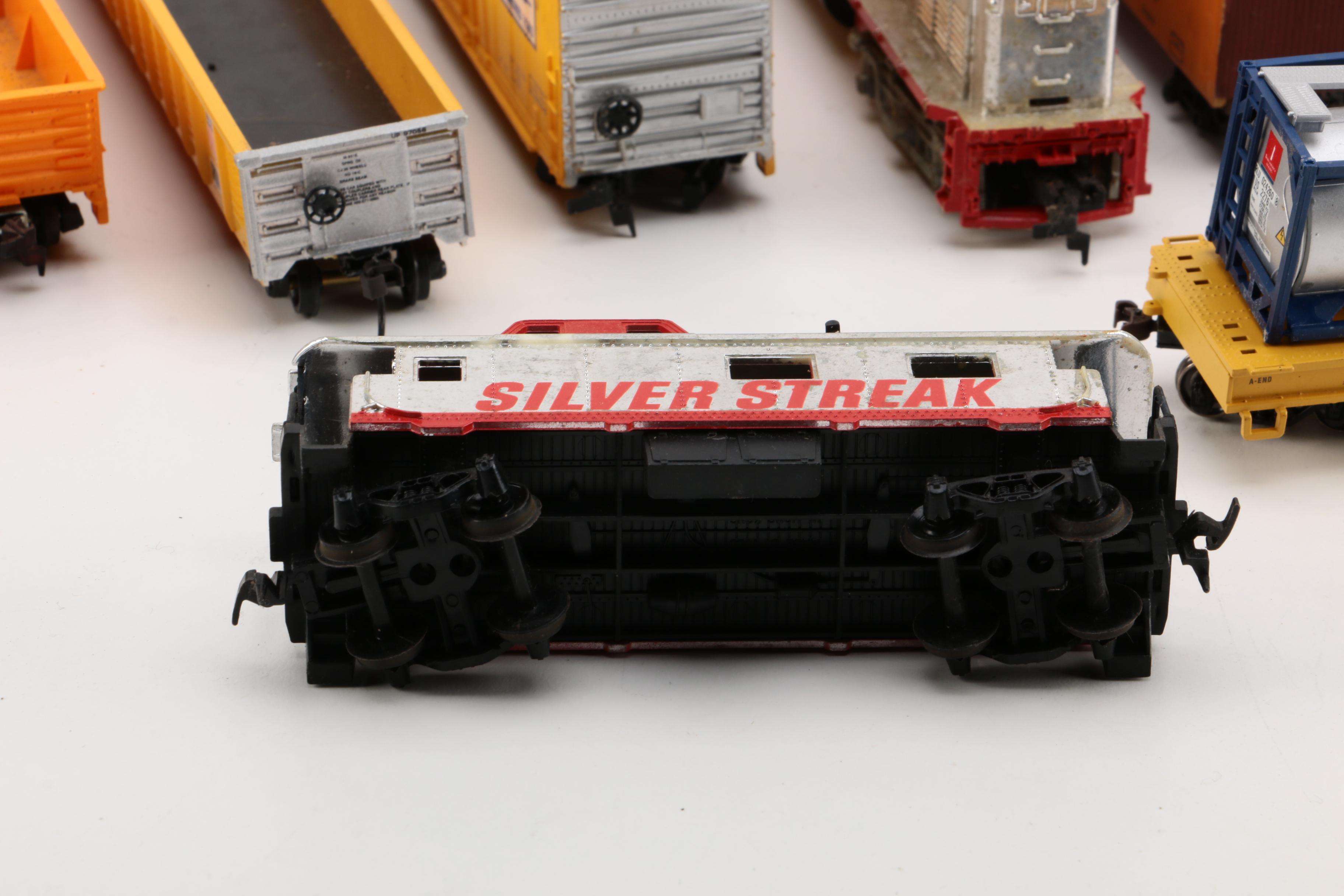 Assorted HO Scale Train Cars Including Tyco