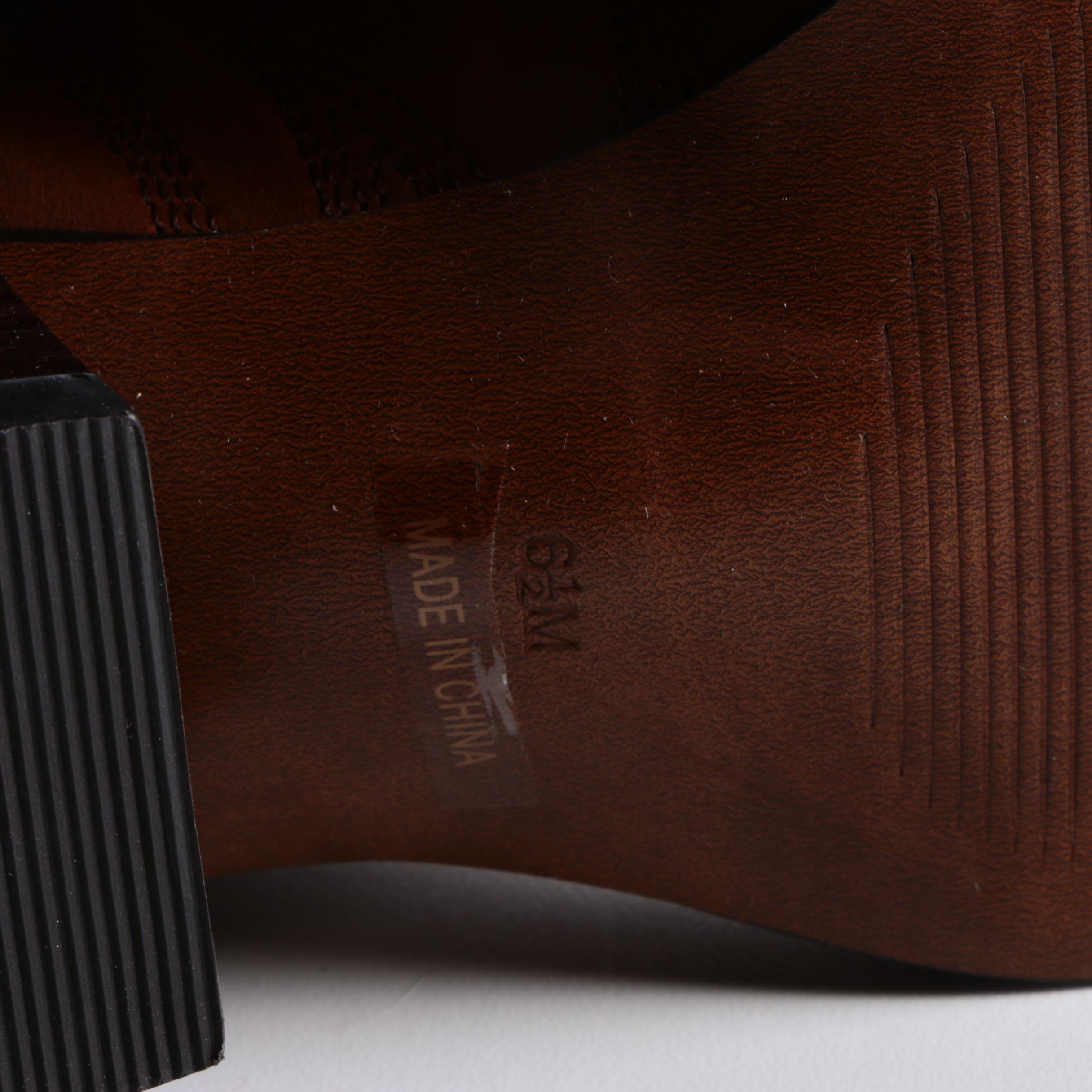 Guess Punk Brown Leather Boots