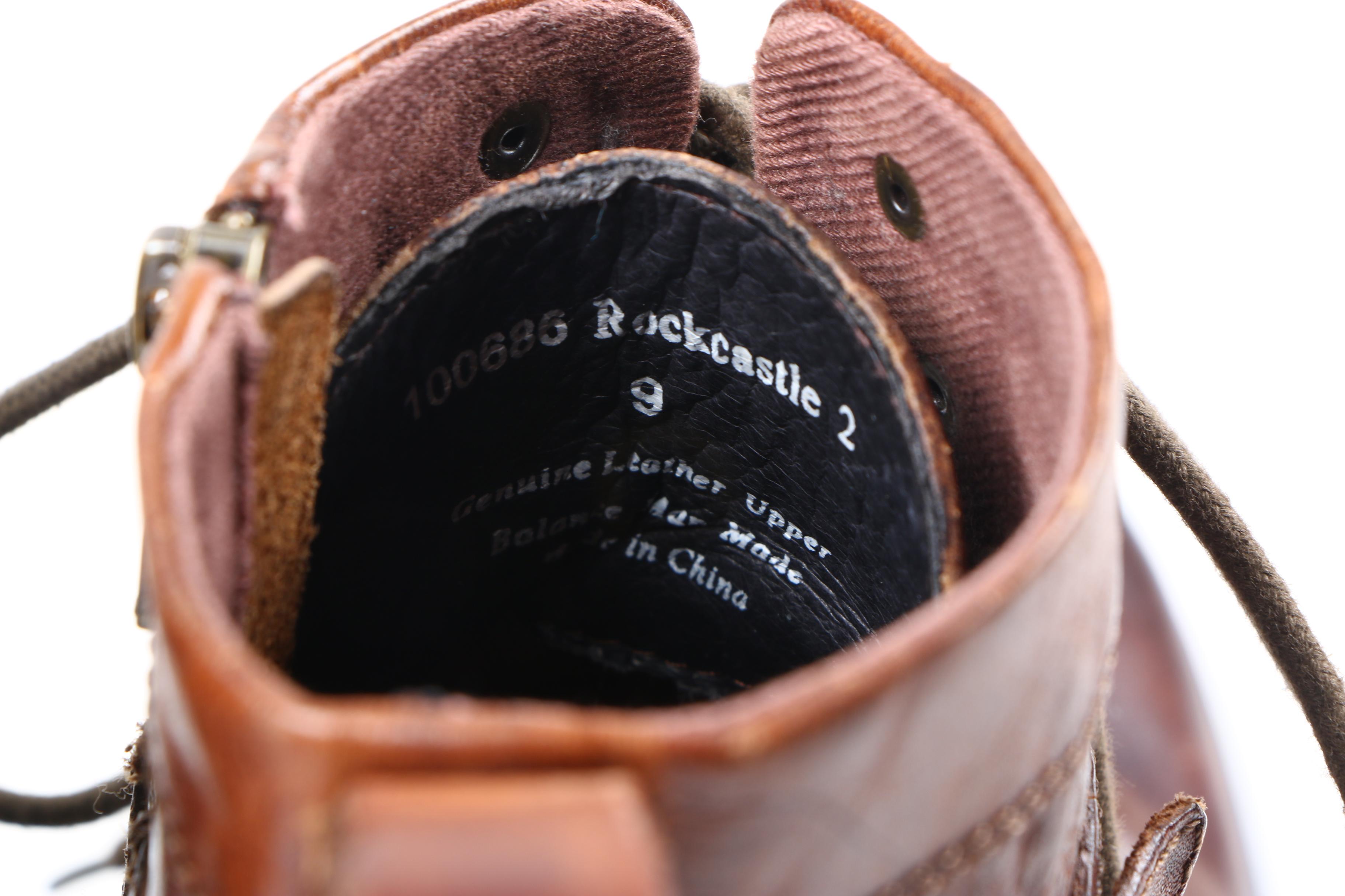 Men's Aston Grey Leather Boots