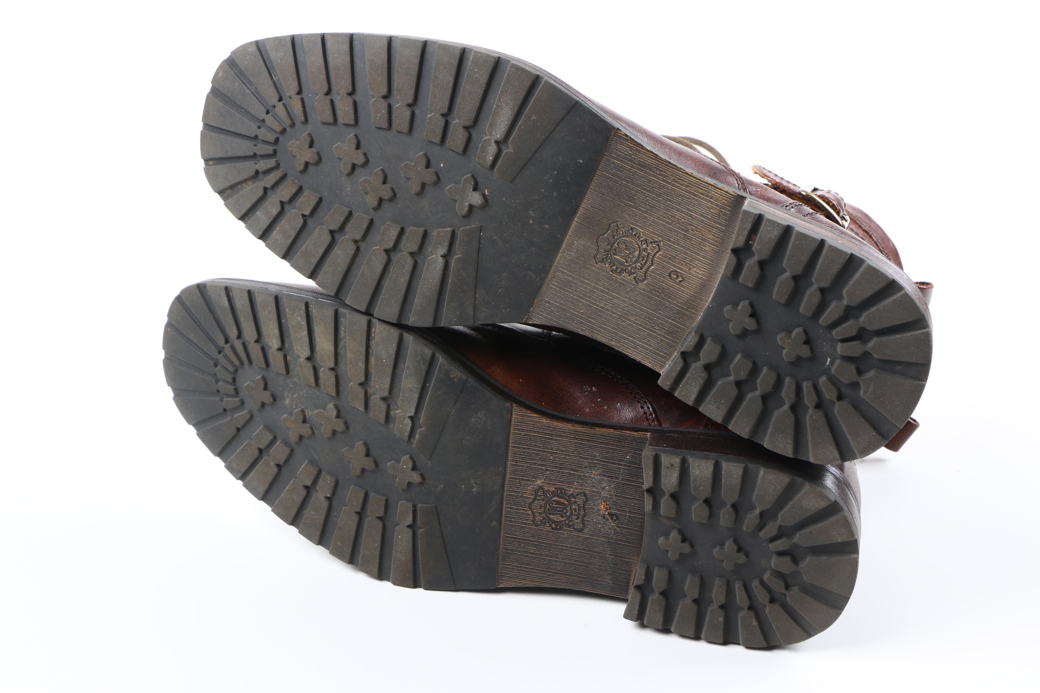 Men's Aston Grey Leather Boots