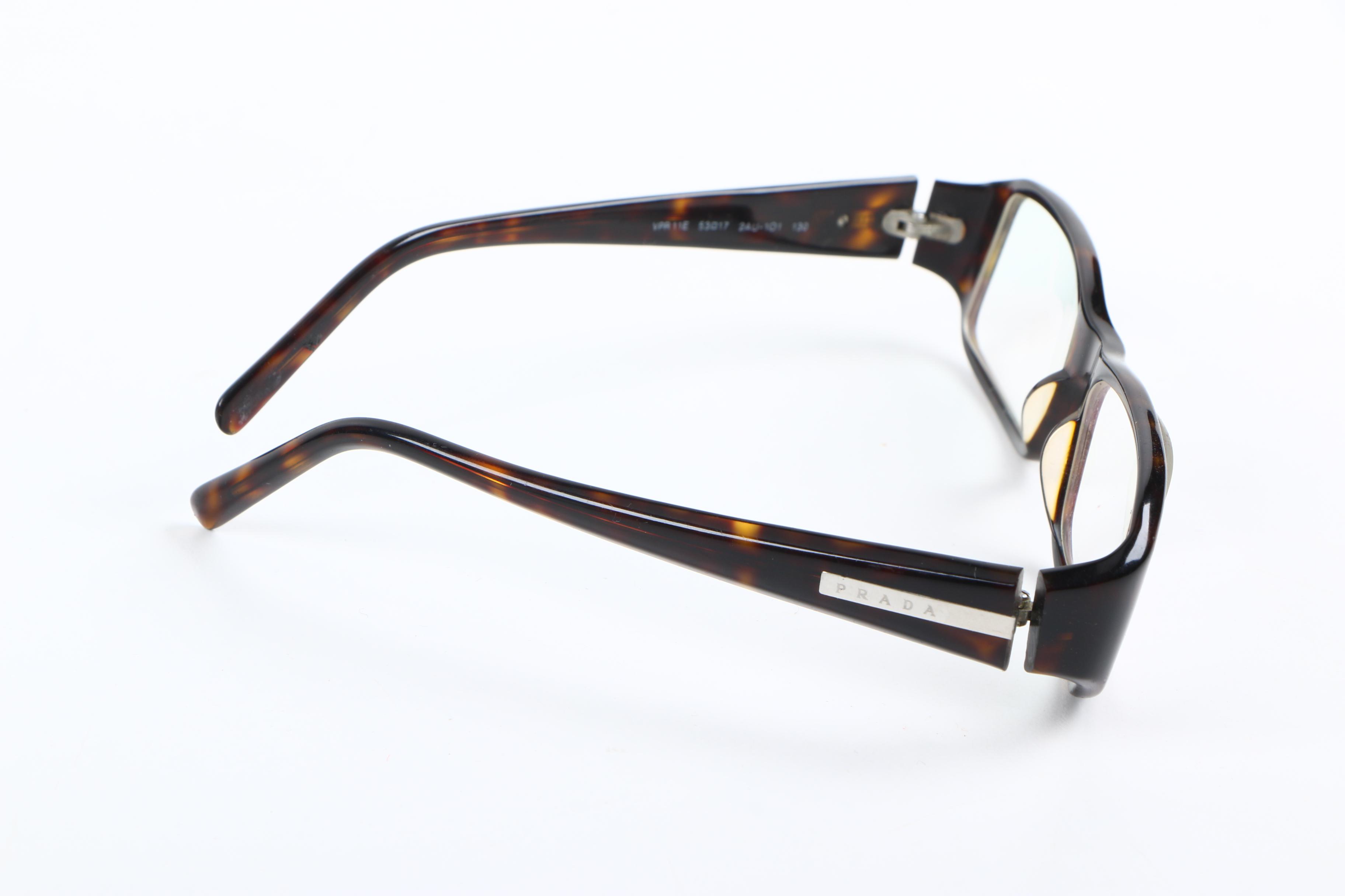 Prada Faux Tortoise Eyeglasses
